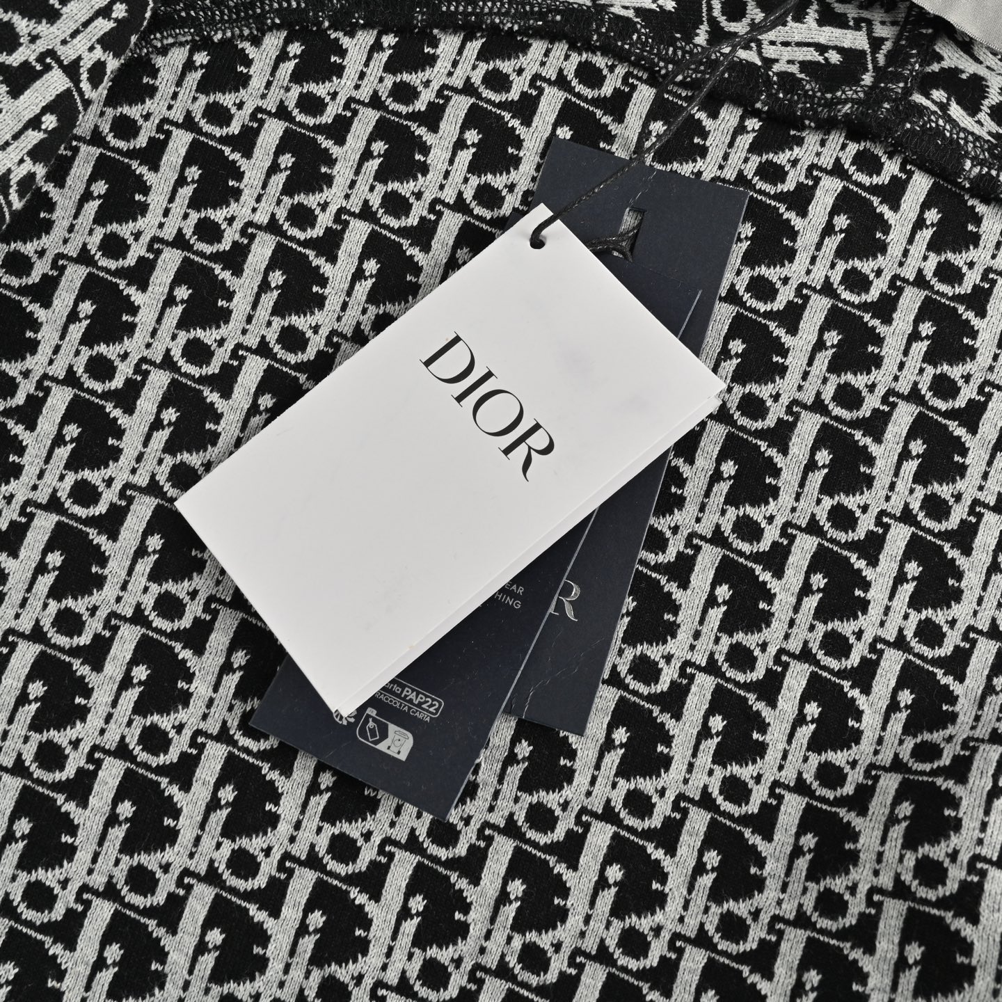Dior/迪奥 字母刺绣提花针织拉链连帽卫衣外套