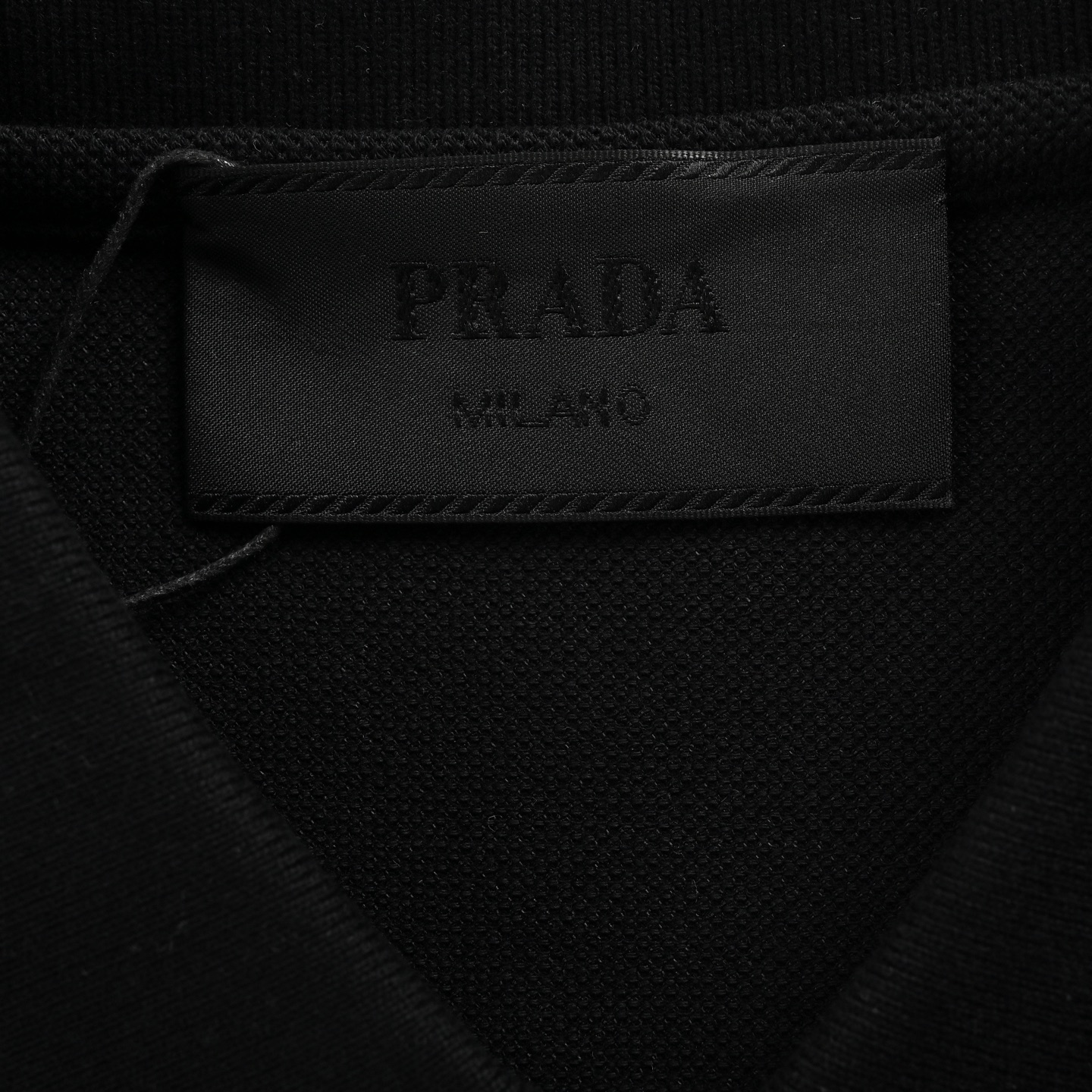 Prada/普拉达 25ss 红条半拉链Polo短袖