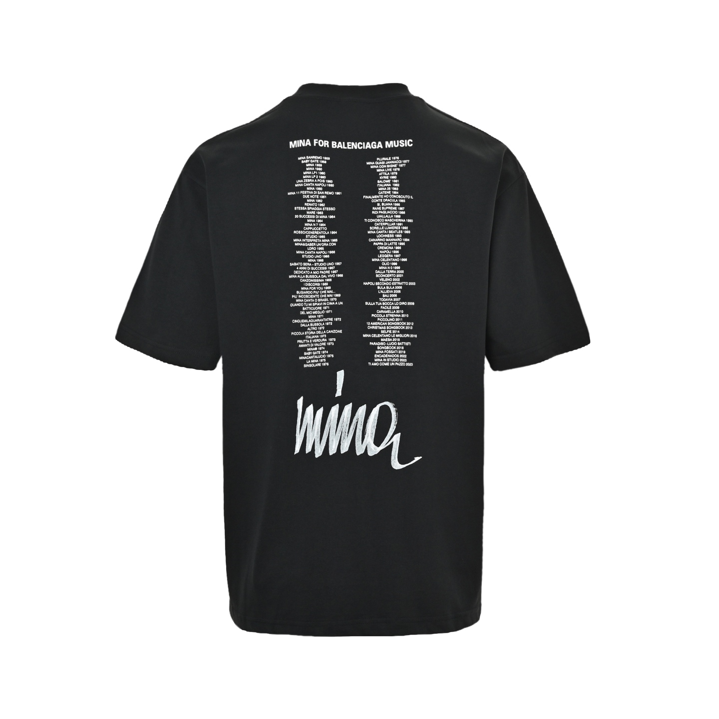 Balenciaga/巴黎世家 25ss 音乐系列印花短袖 巴黎世家春夏装新款 宽松廓形短袖T恤