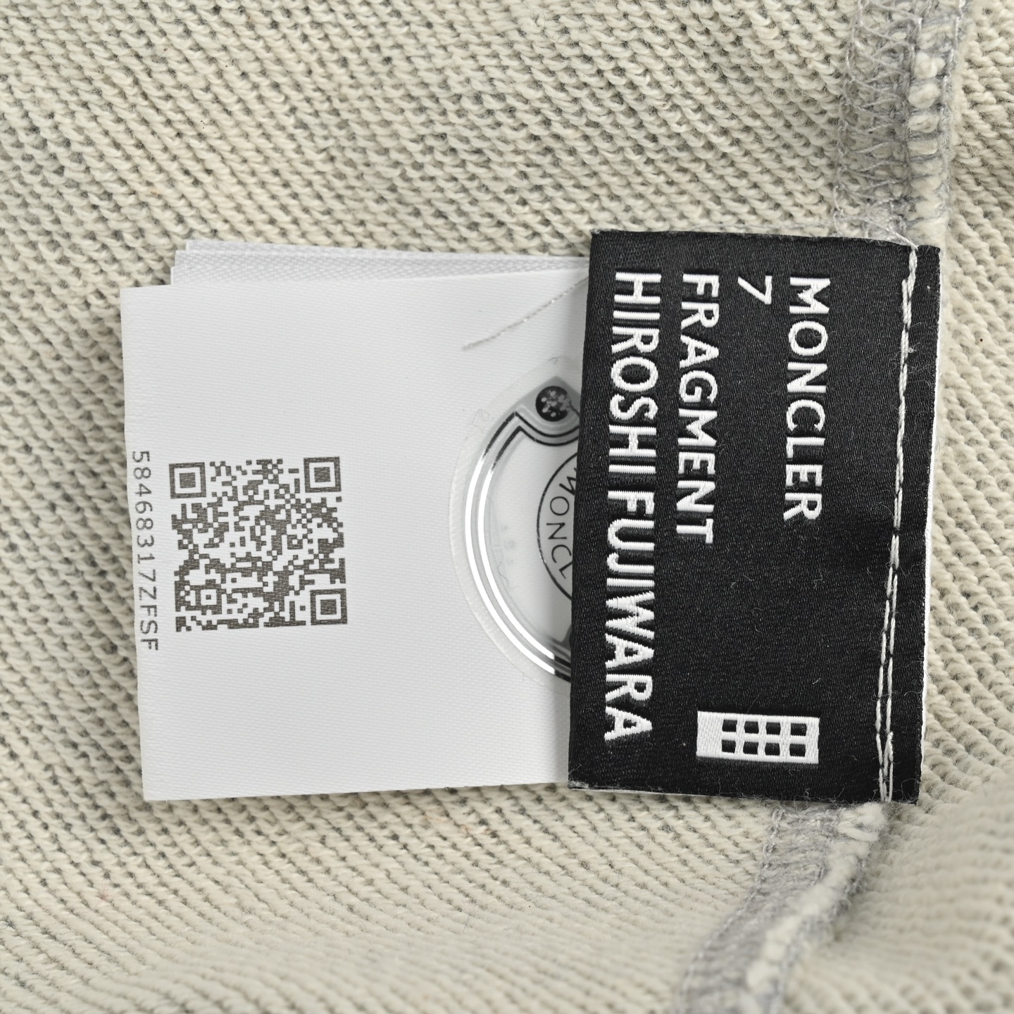 Moncler/蒙口 藤原浩联名款徽章魔术贴拉链外套