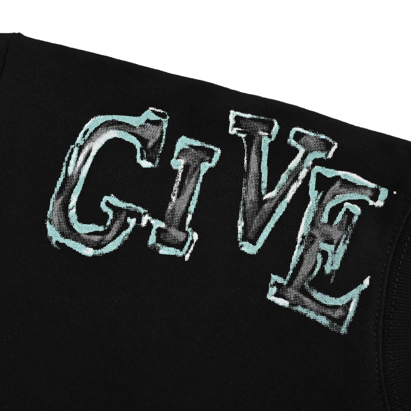 GIVENCHY/纪梵希 肩膀手绘字母印花短袖