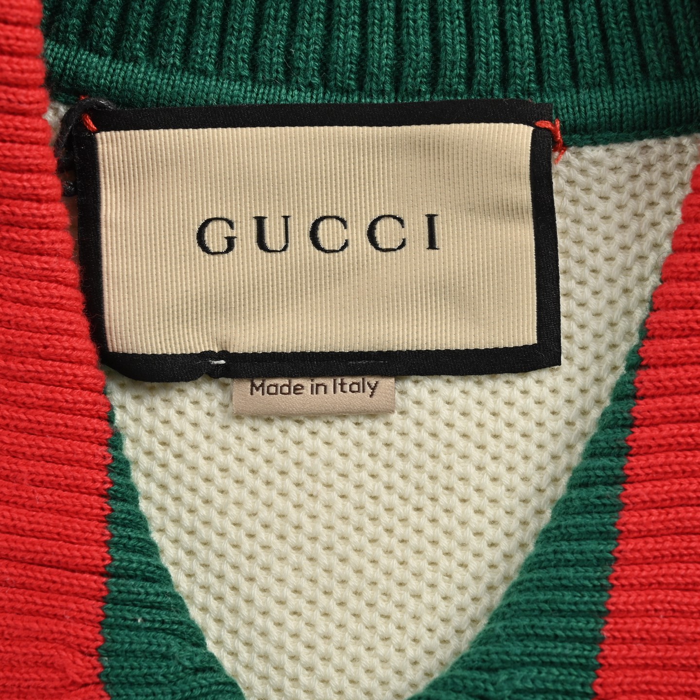 Gucci/古驰 胸口双G刺绣拼接Polo针织短袖
