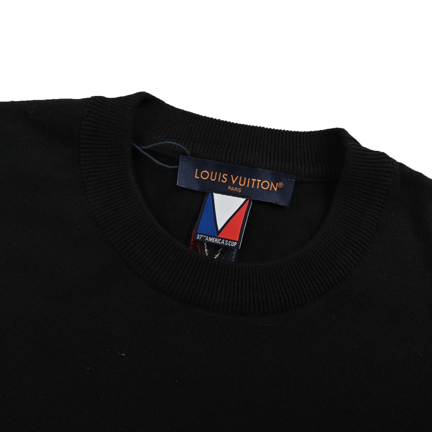 Louis Vuitton/路易威登 美洲杯烫钻logo针织短袖