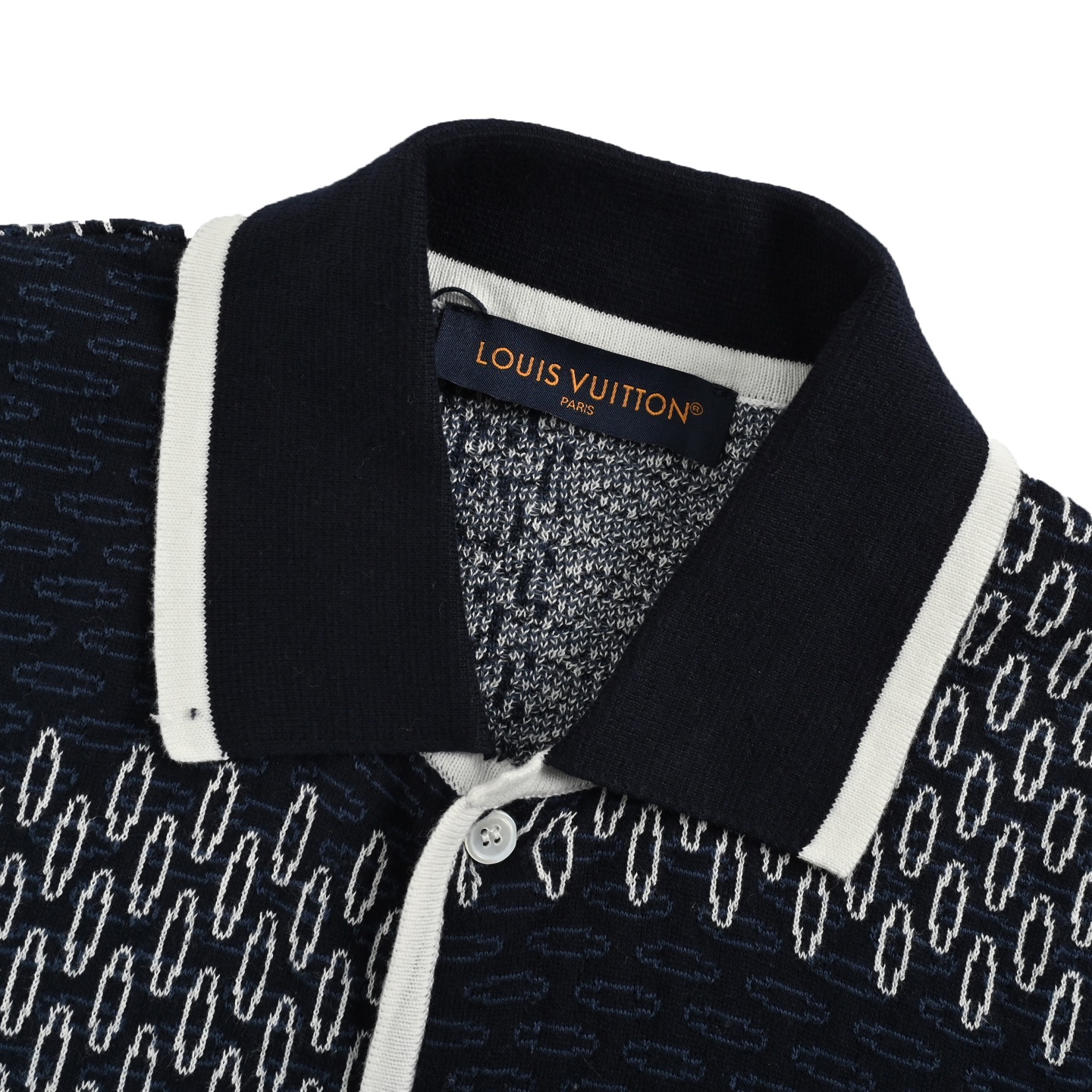 Louis Vuitton/路易威登 25ss 棋盘格针织开衫短袖