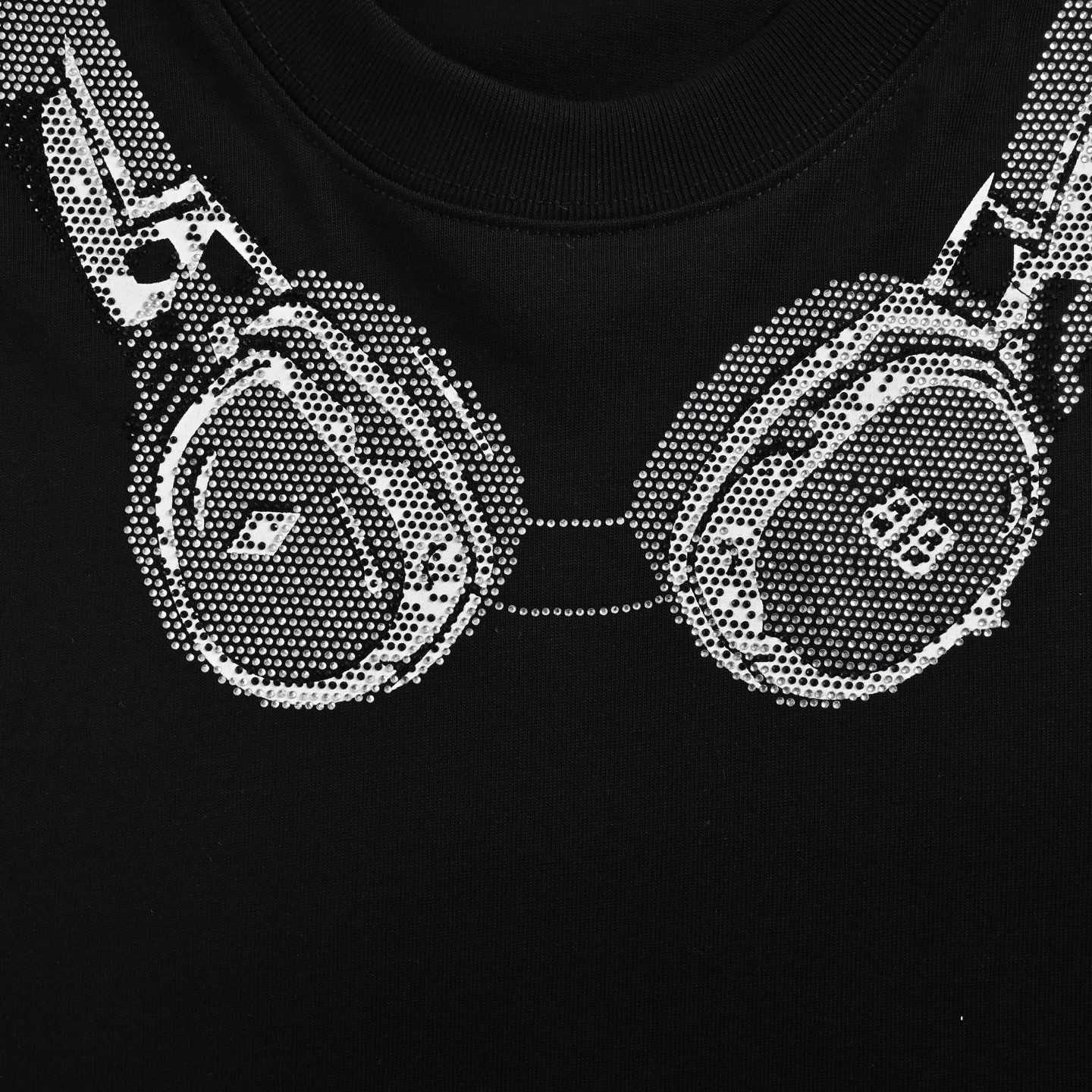Balenciaga/巴黎世家 烫钻耳机短袖