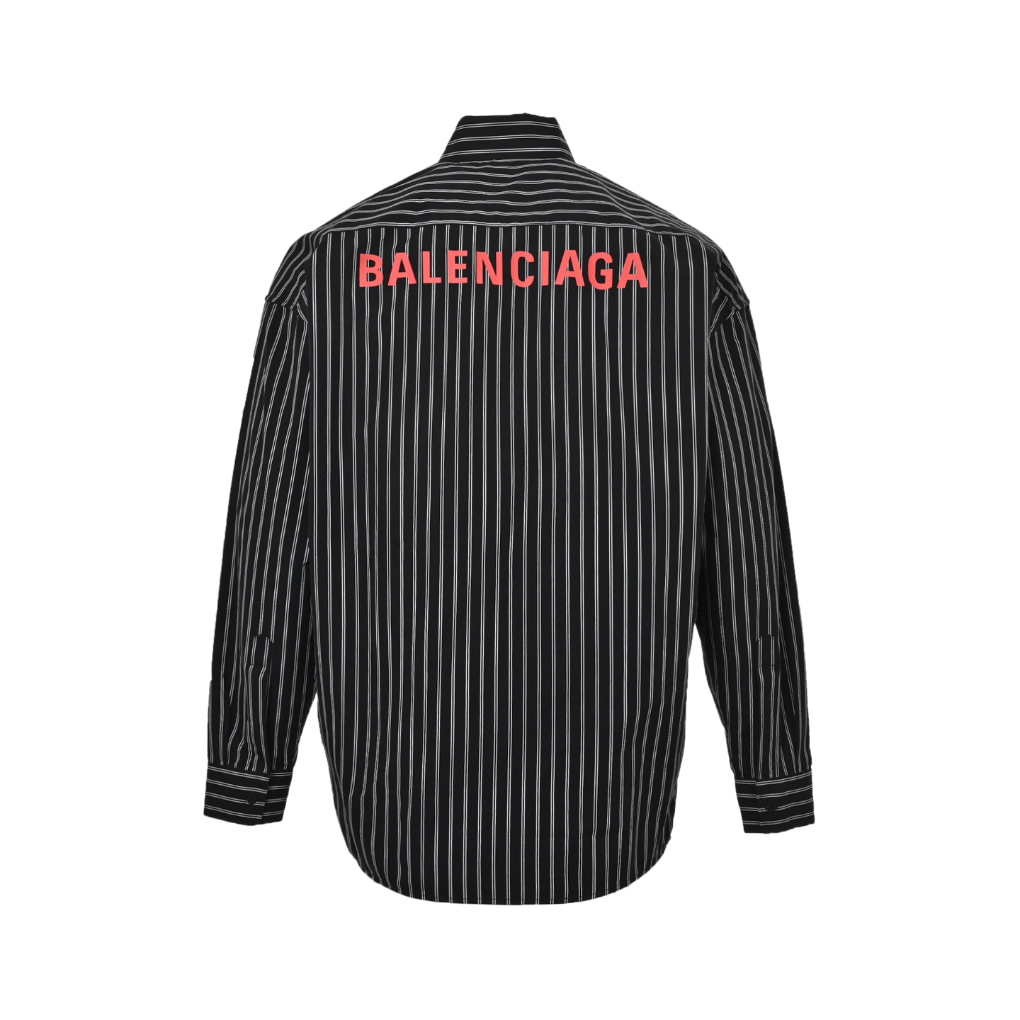 Balenciaga/巴黎世家 25ss 后背红字印花条纹衬衫