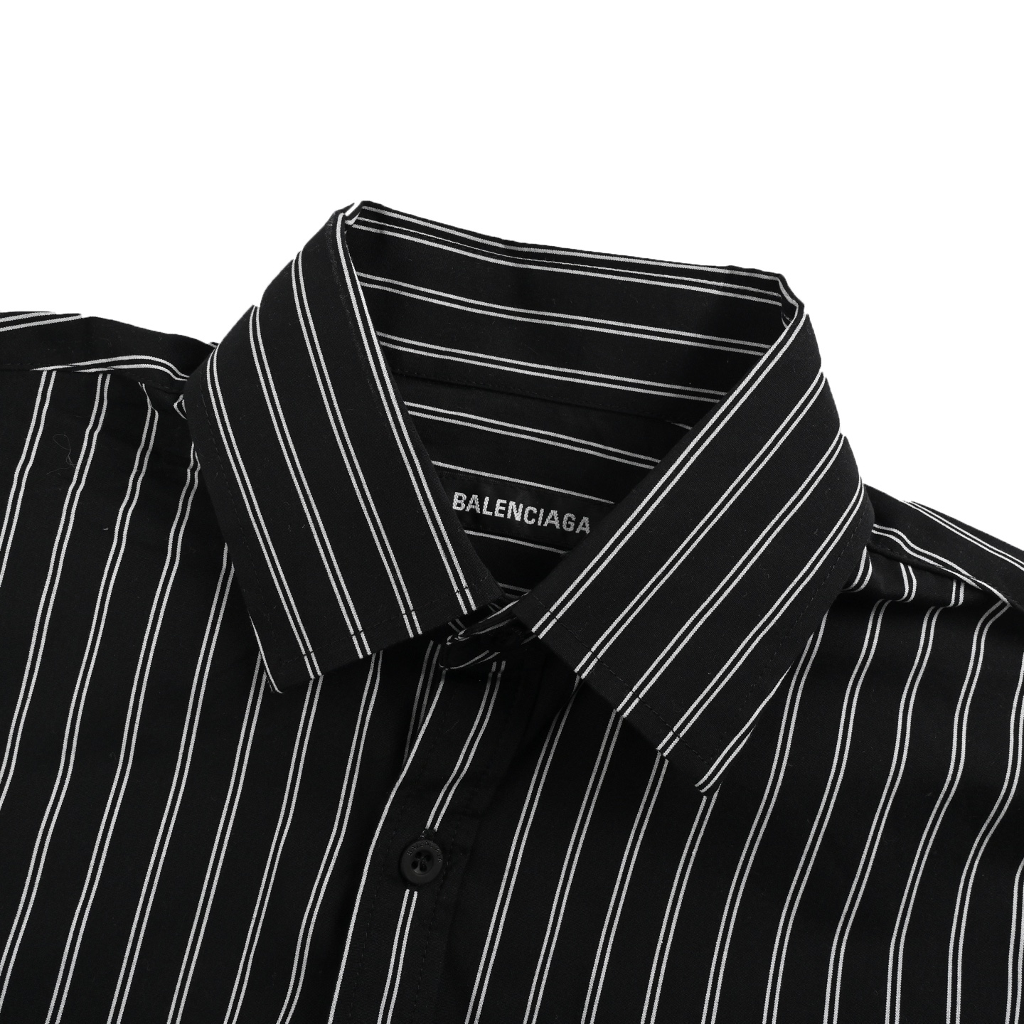 Balenciaga/巴黎世家 25ss 后背红字印花条纹衬衫