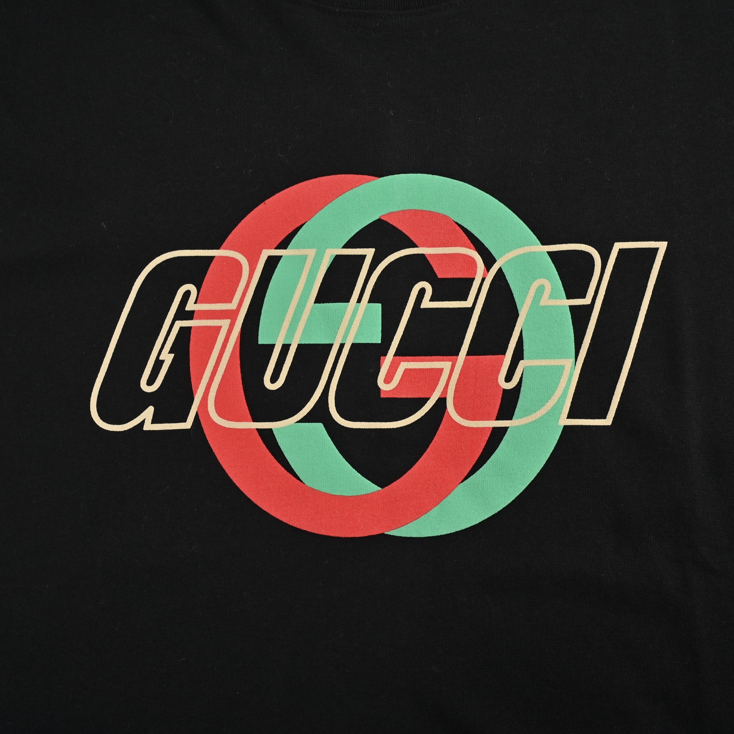 Gucci/古驰 24ss 双G互扣logo印花短袖