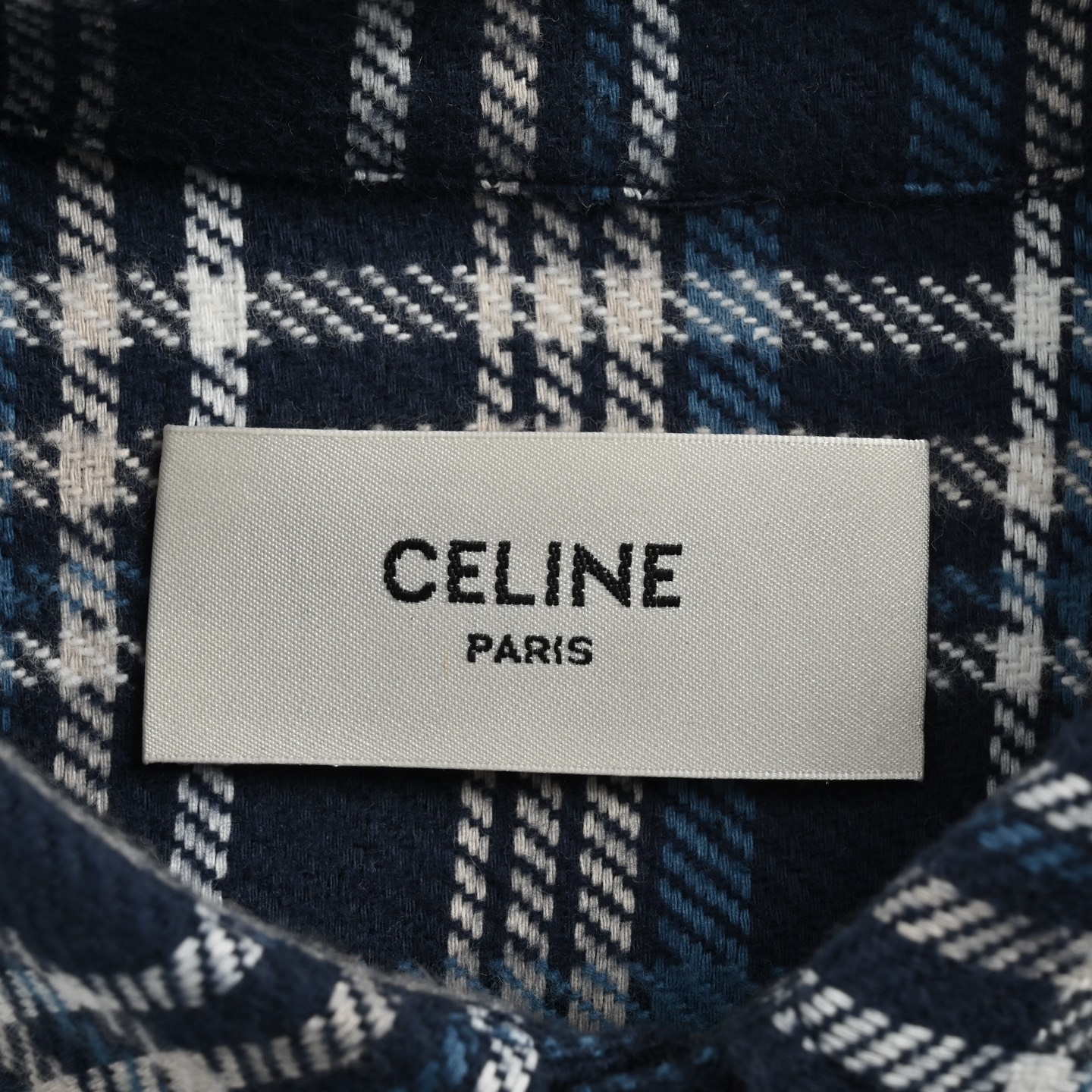 Celine/赛琳 25ss 法兰绒格纹衬衫