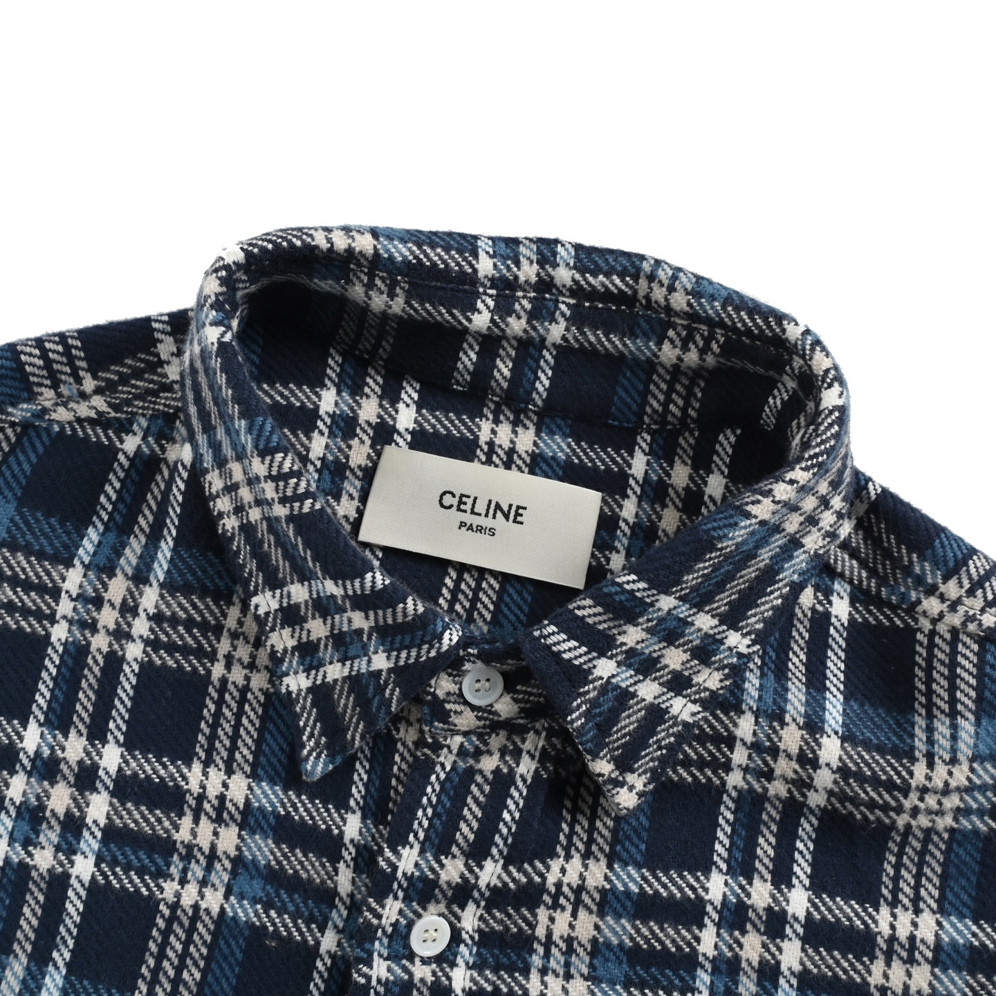 Celine/赛琳 25ss 法兰绒格纹衬衫