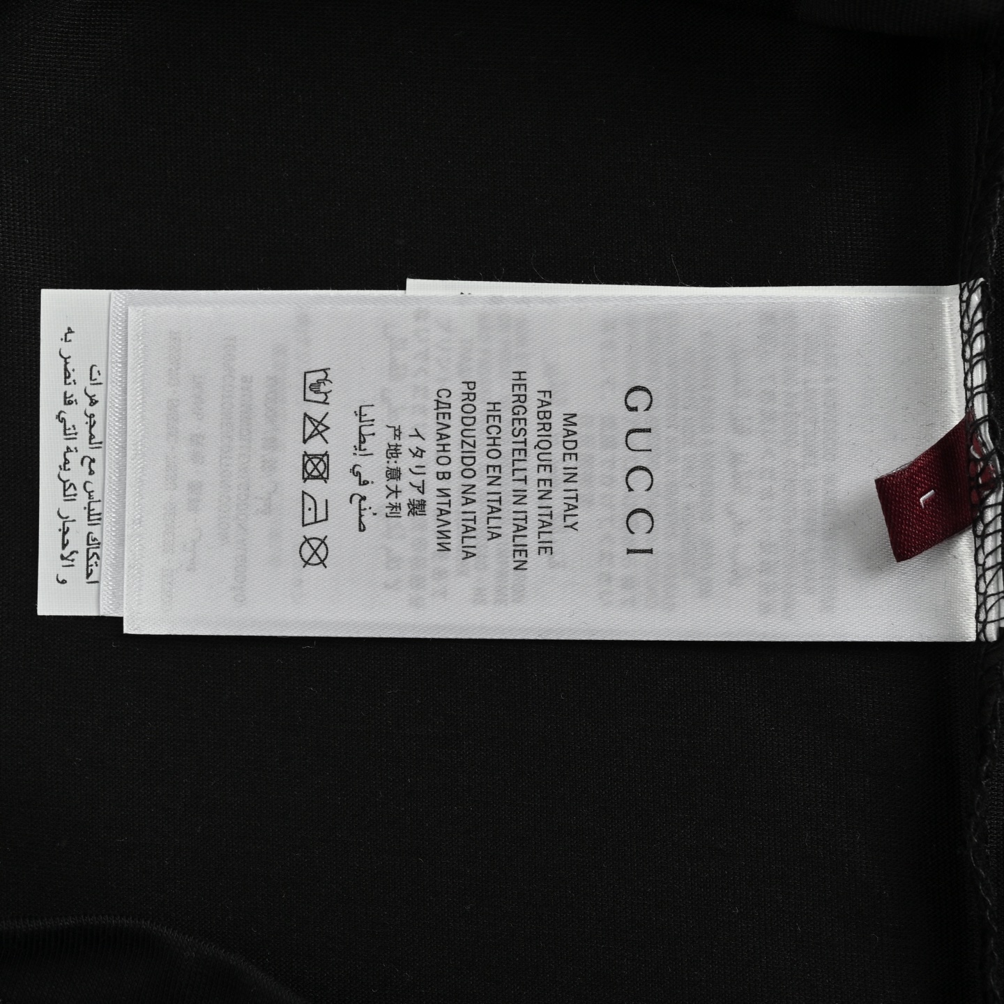 Gucci/古驰 25ss 红绿字母发泡印花短袖