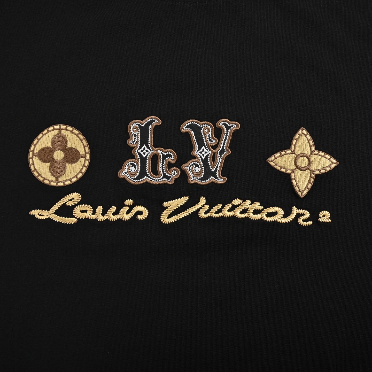 Louis Vuitton/路易威登 25ss 四叶草字母logo印花短袖