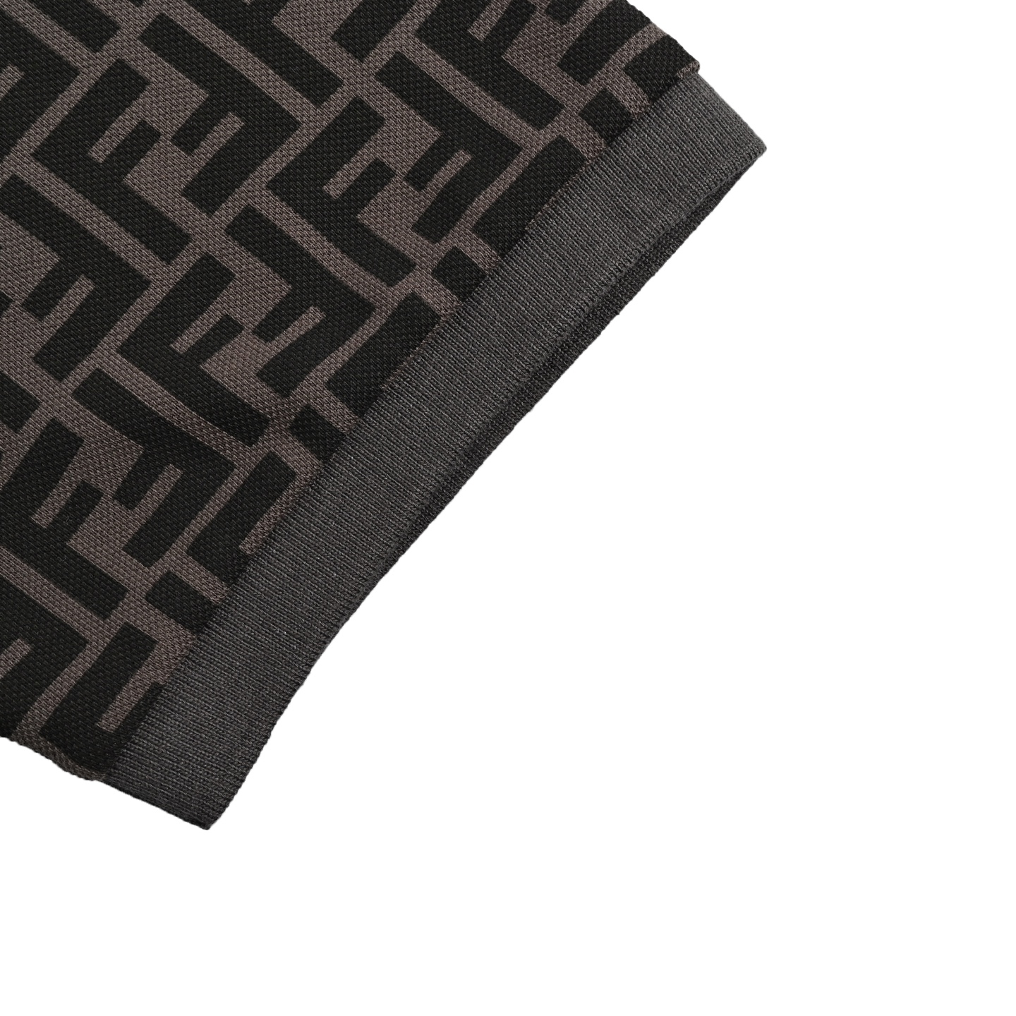 Fendi/芬迪 双F满印Polo短袖 经典爆款系列 胸口工艺刺绣logo图案