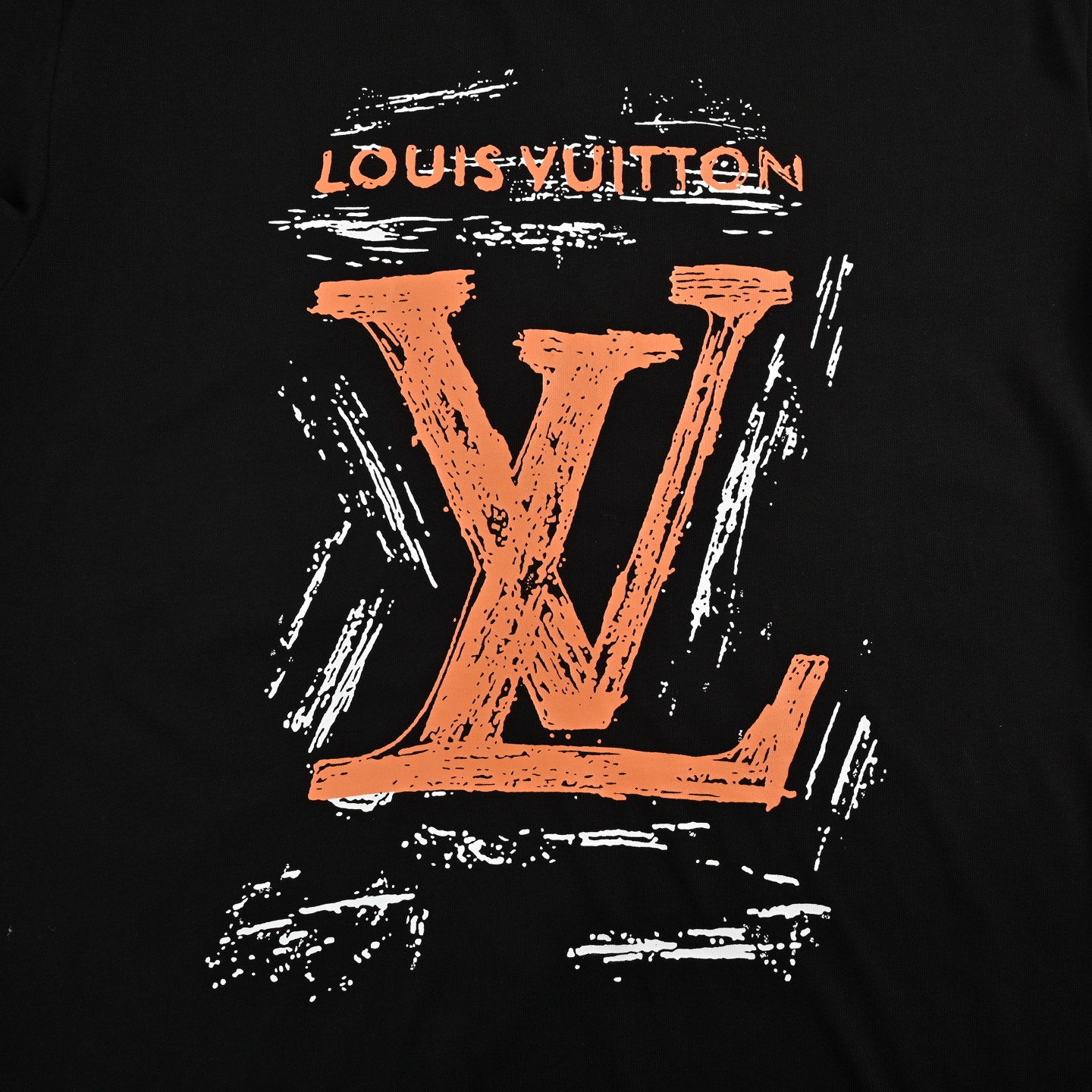 Louis Vuitton/路易威登 手绘涂鸦大字母logo短袖