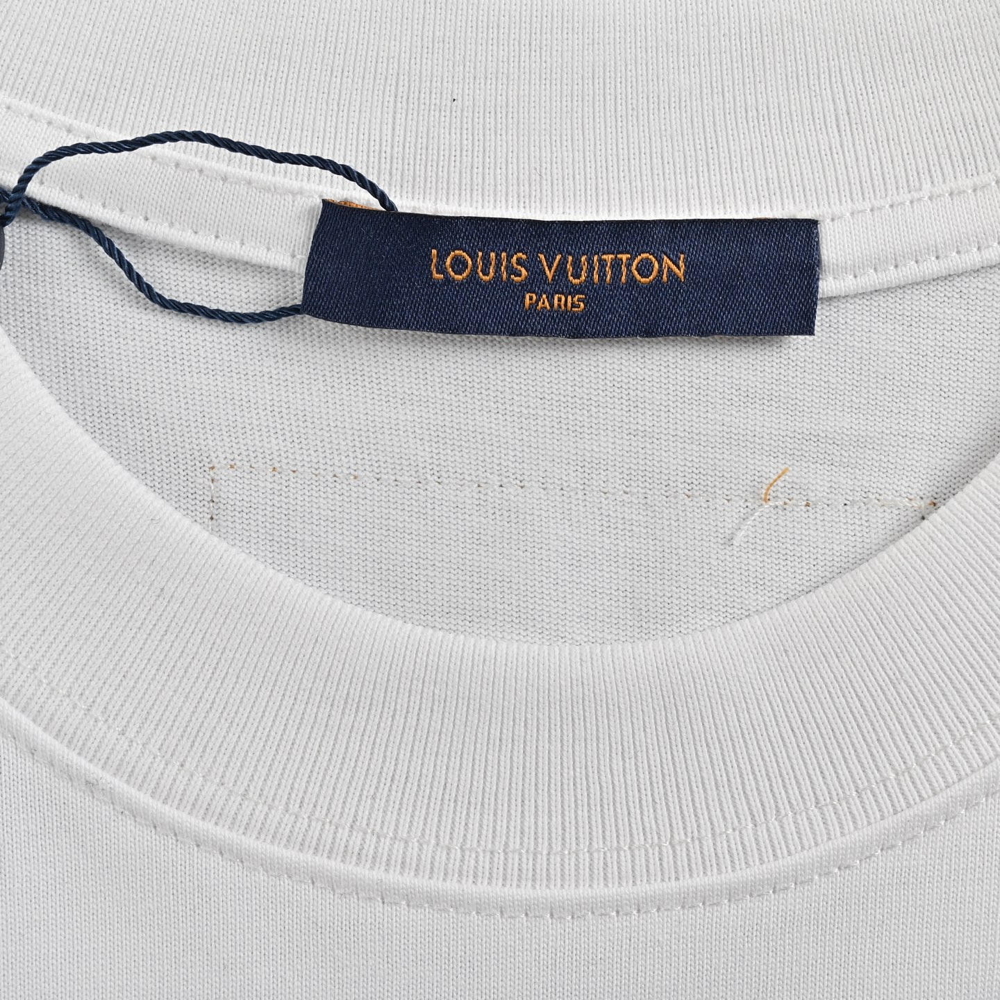 Louis Vuitton/路易威登 压胶字母烫钻短袖 路易威登LOGO标识圆领短袖