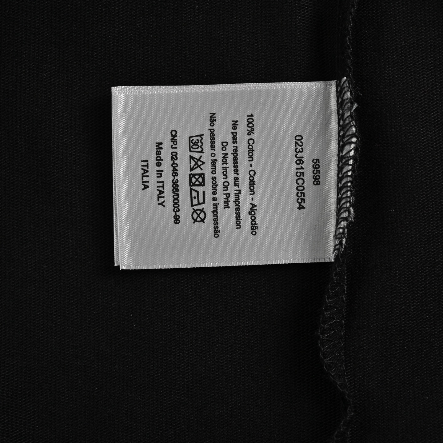 Dior/迪奥 25ss 光晕印花短袖尺码表