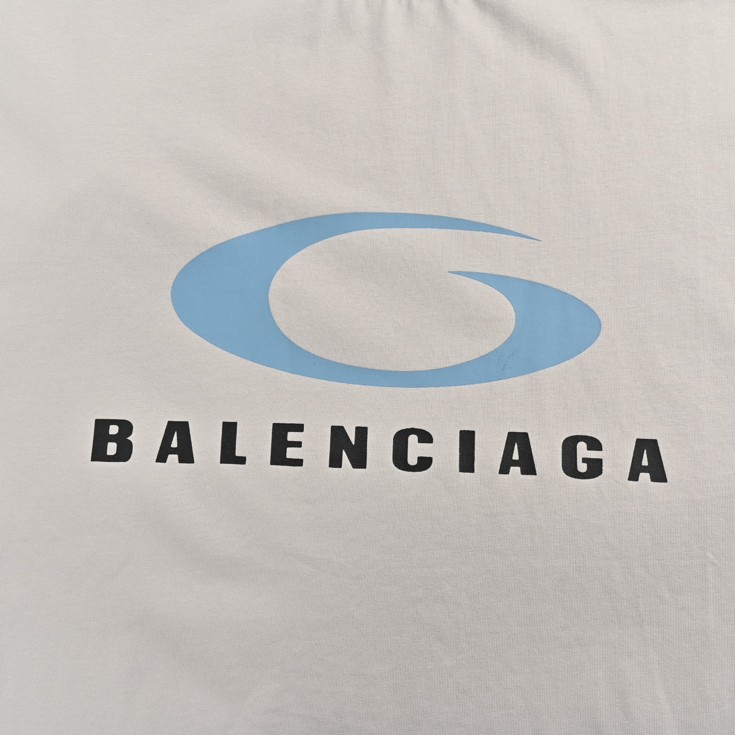 Balenciaga/巴黎世家 25ss 蓝环logo印花短袖