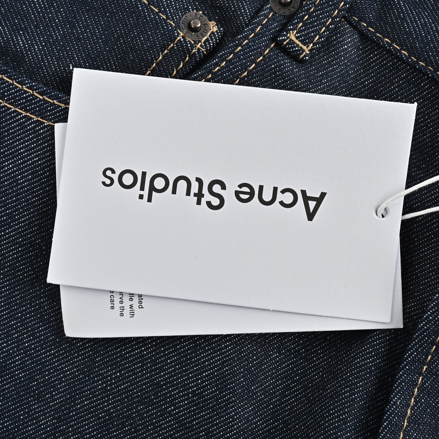 Acne Studios 24Fw 2021M原牛丹宁牛仔裤