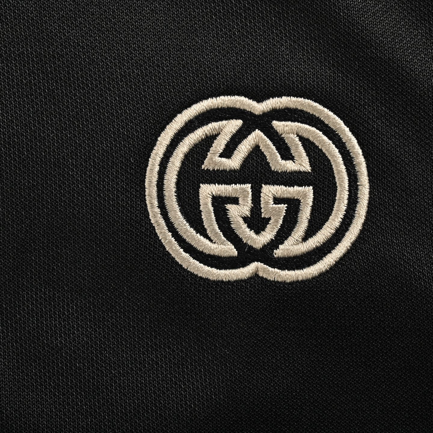 Gucci/古驰 24Fw 镂空双G刺绣半拉链校服套装外套