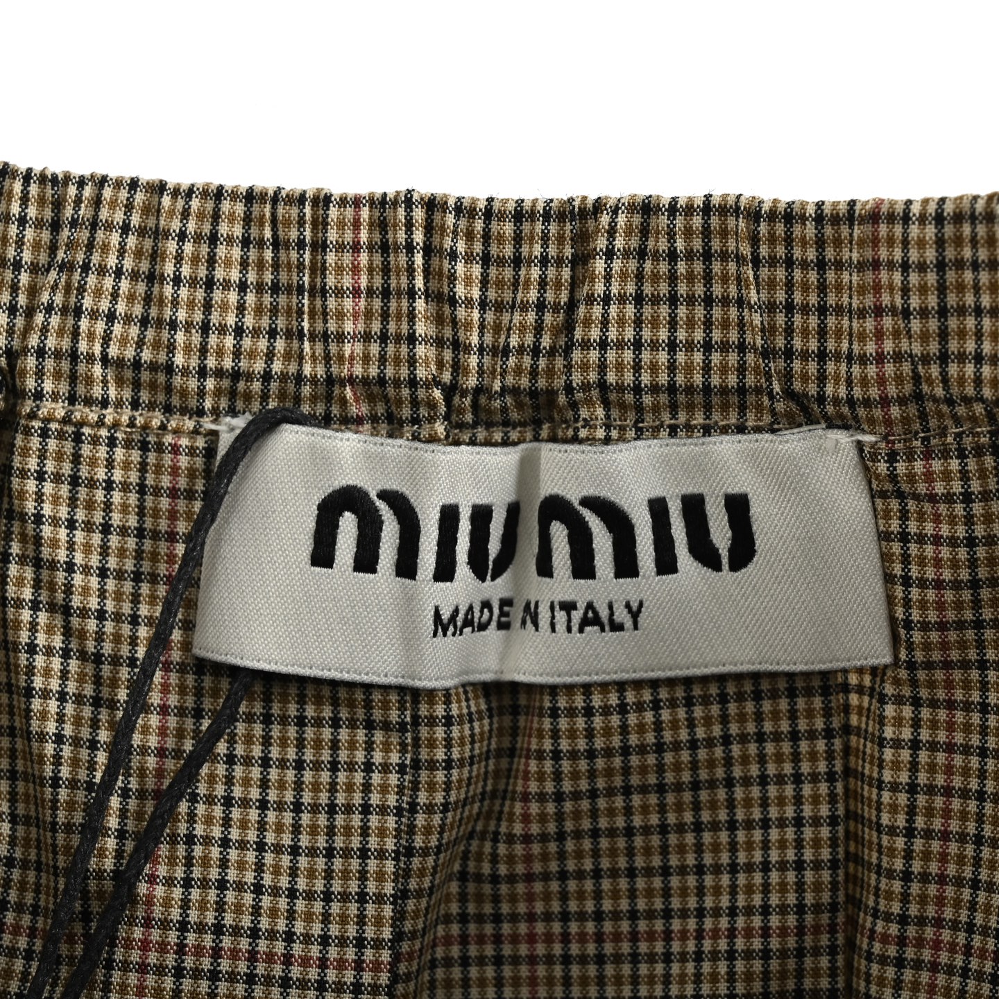 Miu Miu/缪缪 25ss 细格纹百褶裙 春天的第一条半裙
