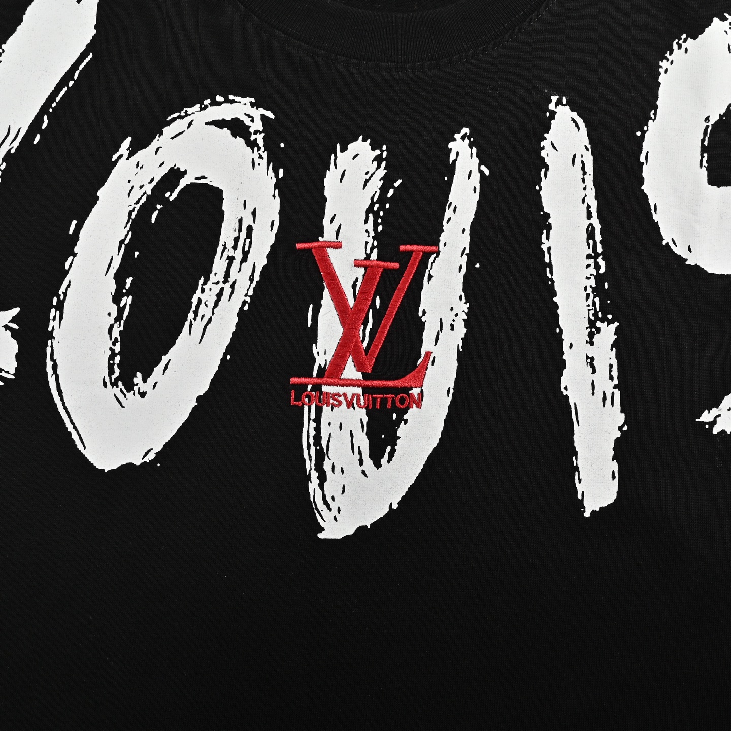 Louis Vuitton/路易威登 涂鸦字母刺绣徽标短袖