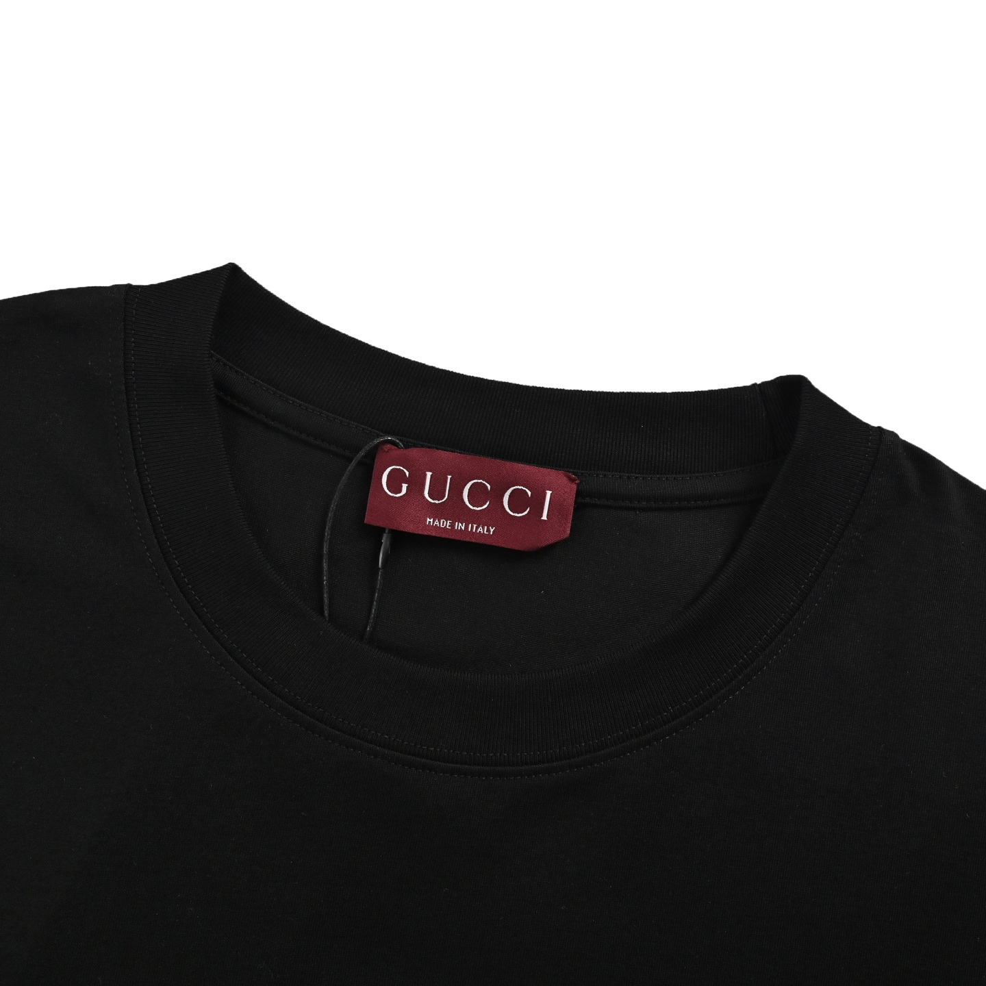 Gucci/古驰 25ss 喷墨大字母logo印花短袖黑色 杏色
