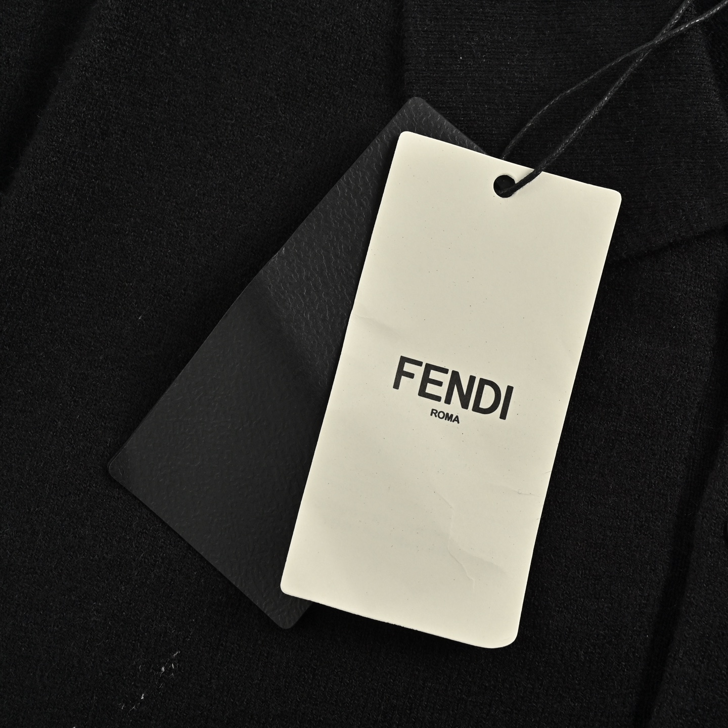 Fendi/芬迪 25ss FF浮雕压花针织Polo短袖 定织锦绒密毛织