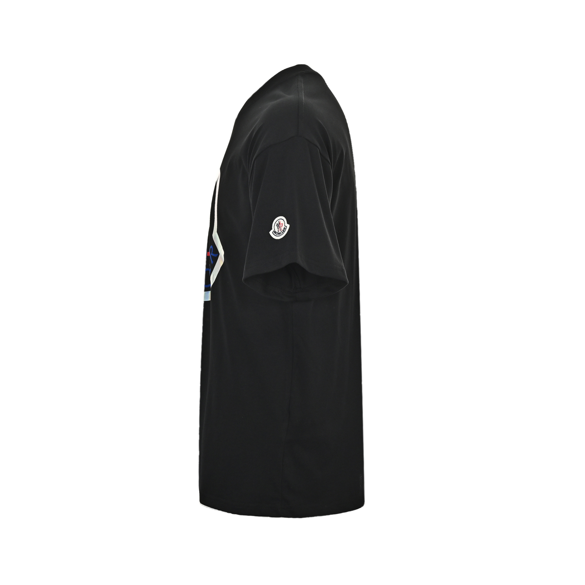 Moncler/蒙口 25ss 植绒logo镭射印花短袖