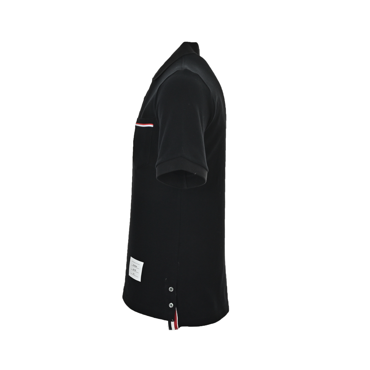 Thom Browne/汤姆布朗 经典口袋织带Polo短袖