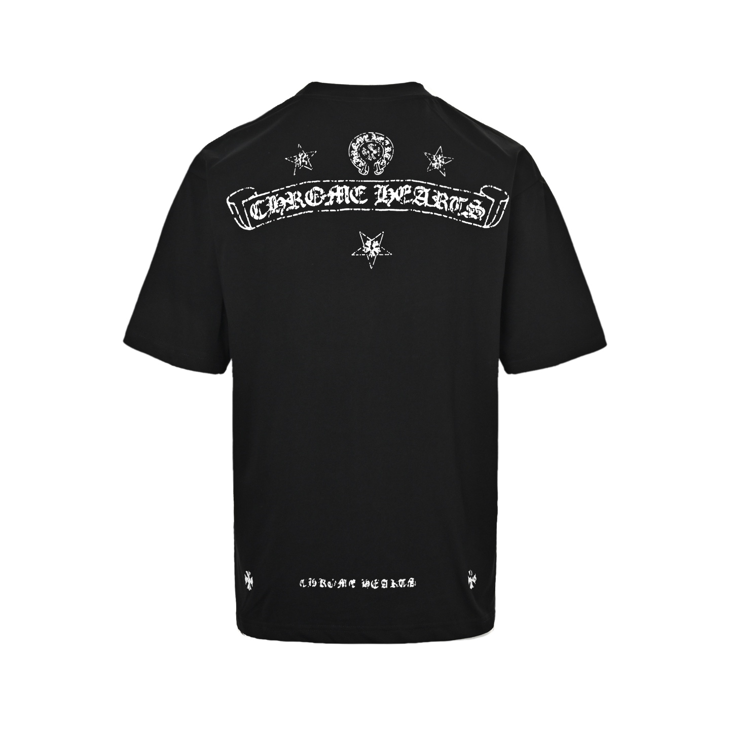 Chrome Hearts/克罗心 25ss 斑驳梵文星星印花短袖-Chinese UA Cheap High Quatity Brand Clothes Bags handbags Sneakers wholesale wholesaler seller from China Factory suppliers Fashion Clothing Shoes best Quality Beautiful Price Chrome Hearts/克罗心 25ss 斑驳梵文星星印花短袖