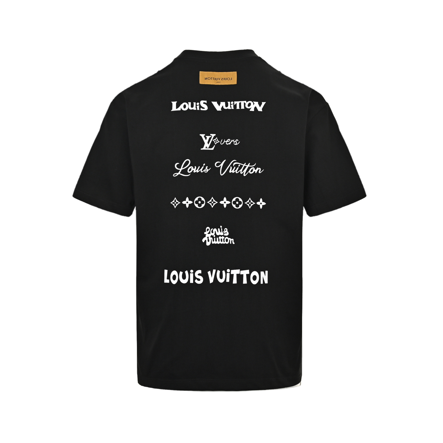 Louis Vuitton/路易威登 25ss 胸口刺绣后背多标印花短袖