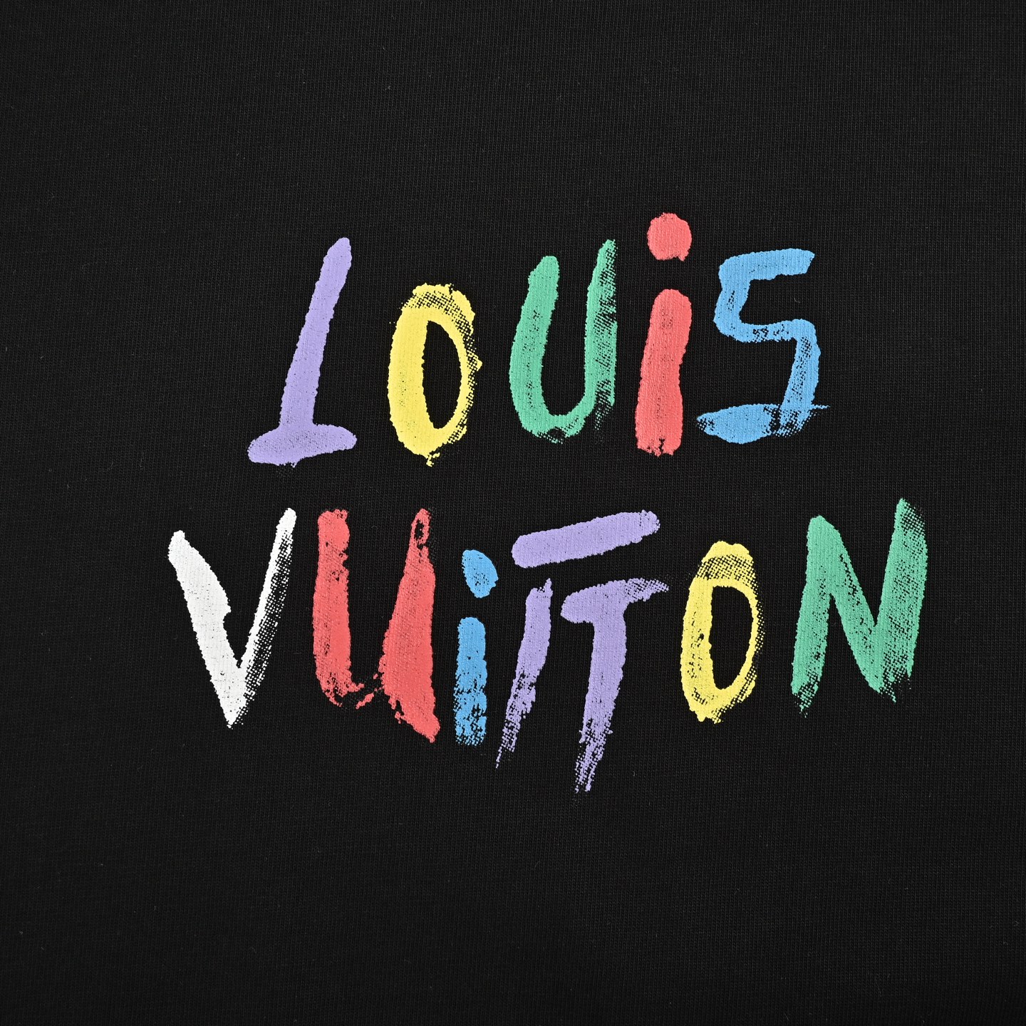 Louis Vuitton/路易威登 25ss 手绘彩色logo涂鸦印花短袖