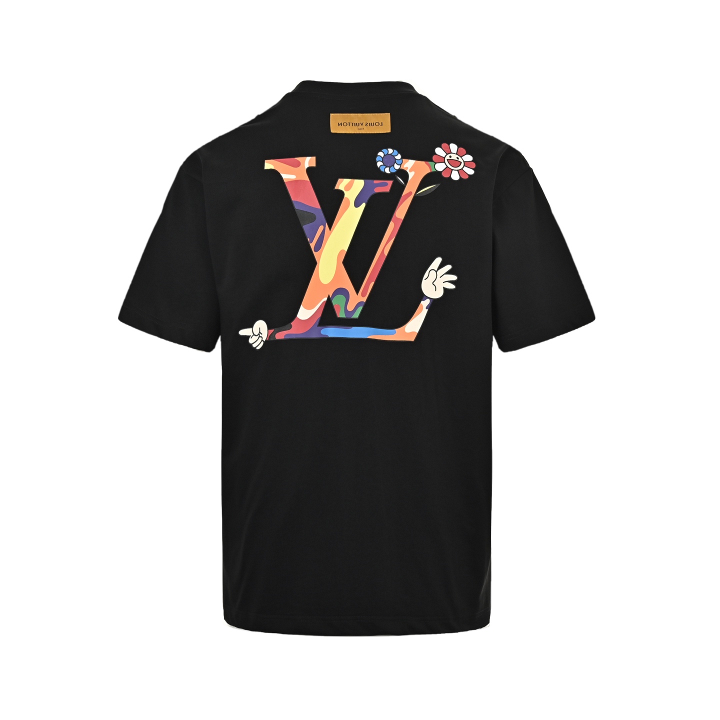 Louis Vuitton/路易威登 25ss 彩色涂鸦logo印花短袖