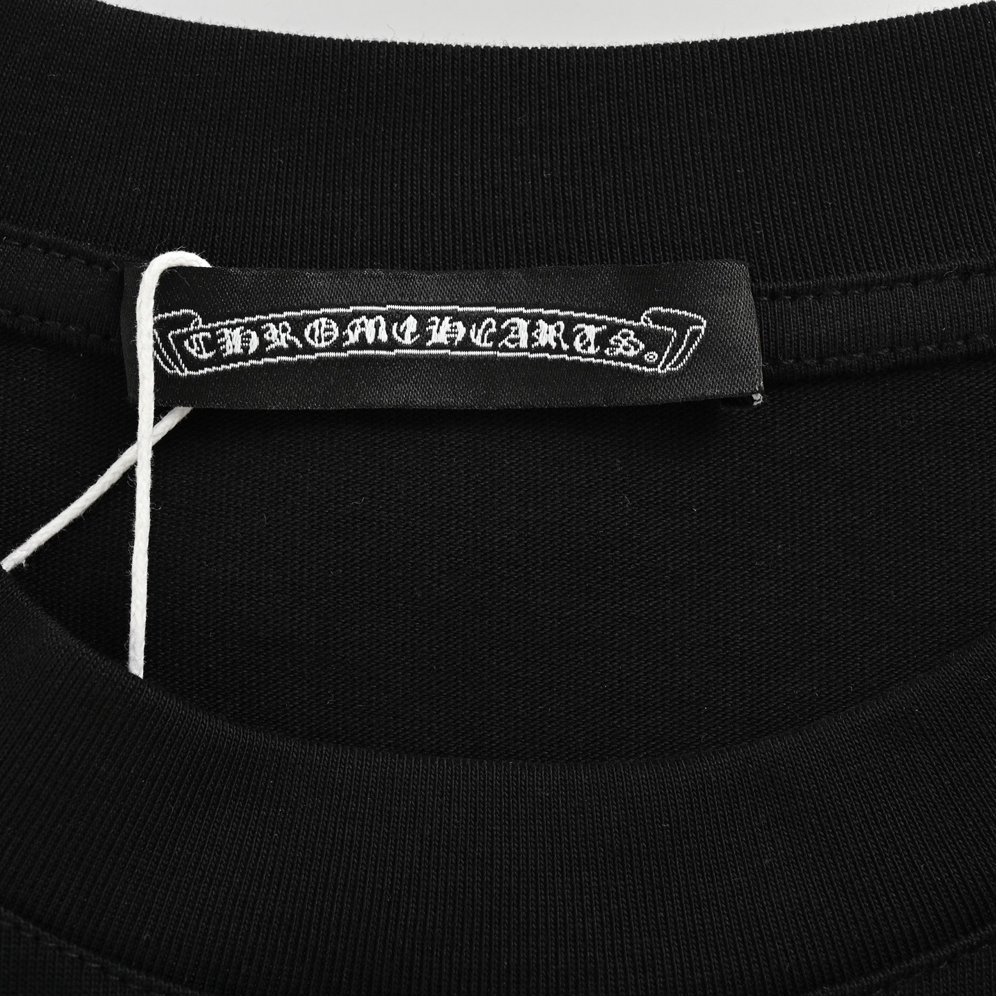 Chrome Hearts/克罗心 重工贴布马蹄十字架刺绣短袖 黑色 白色