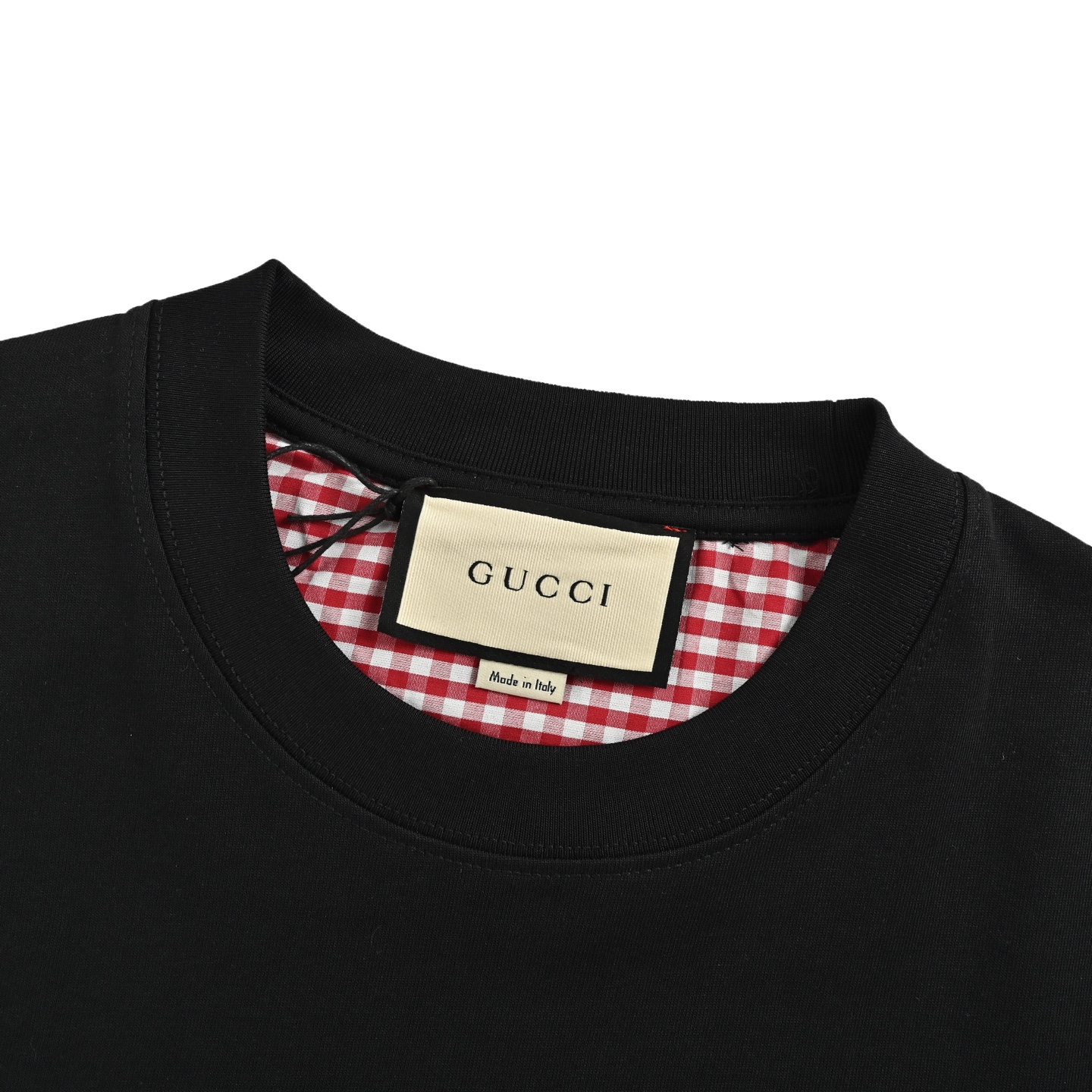 Gucci/古驰 25ss 刺绣双G字母格纹短袖