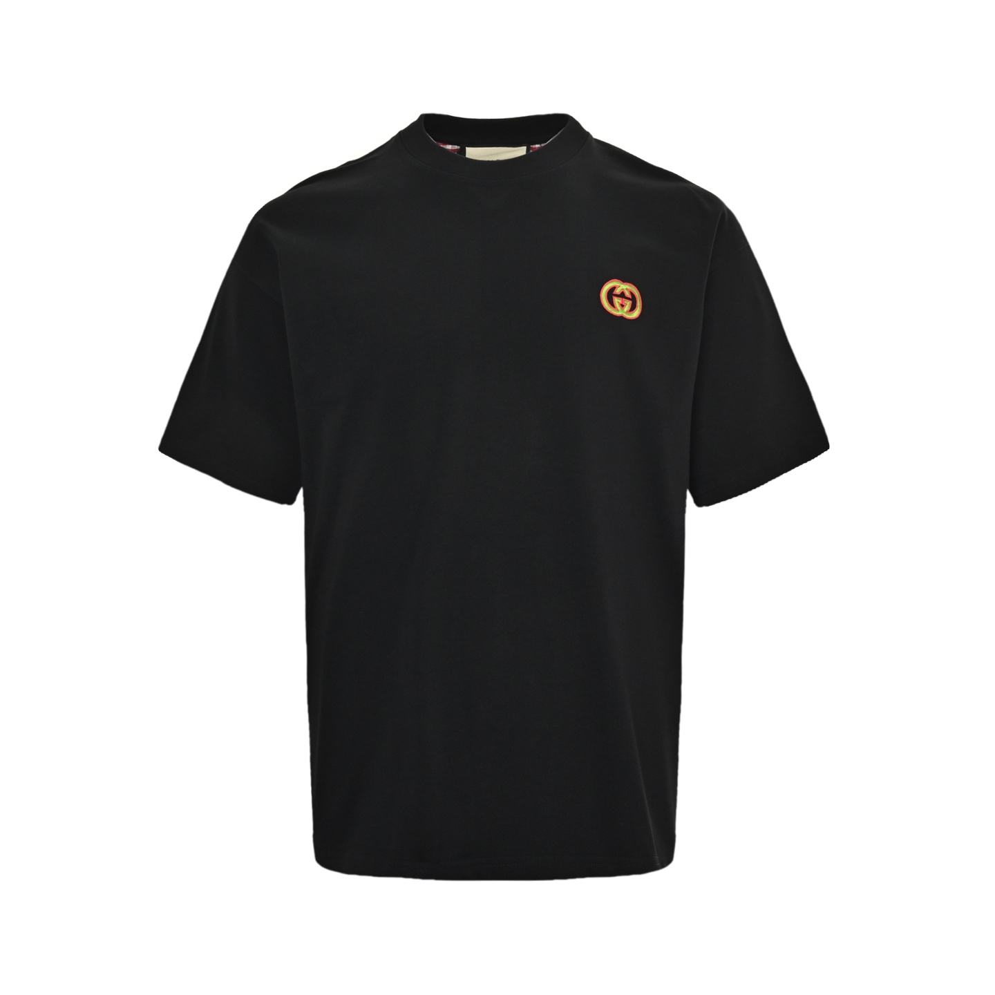 Gucci/古驰 25ss 刺绣双G字母格纹短袖