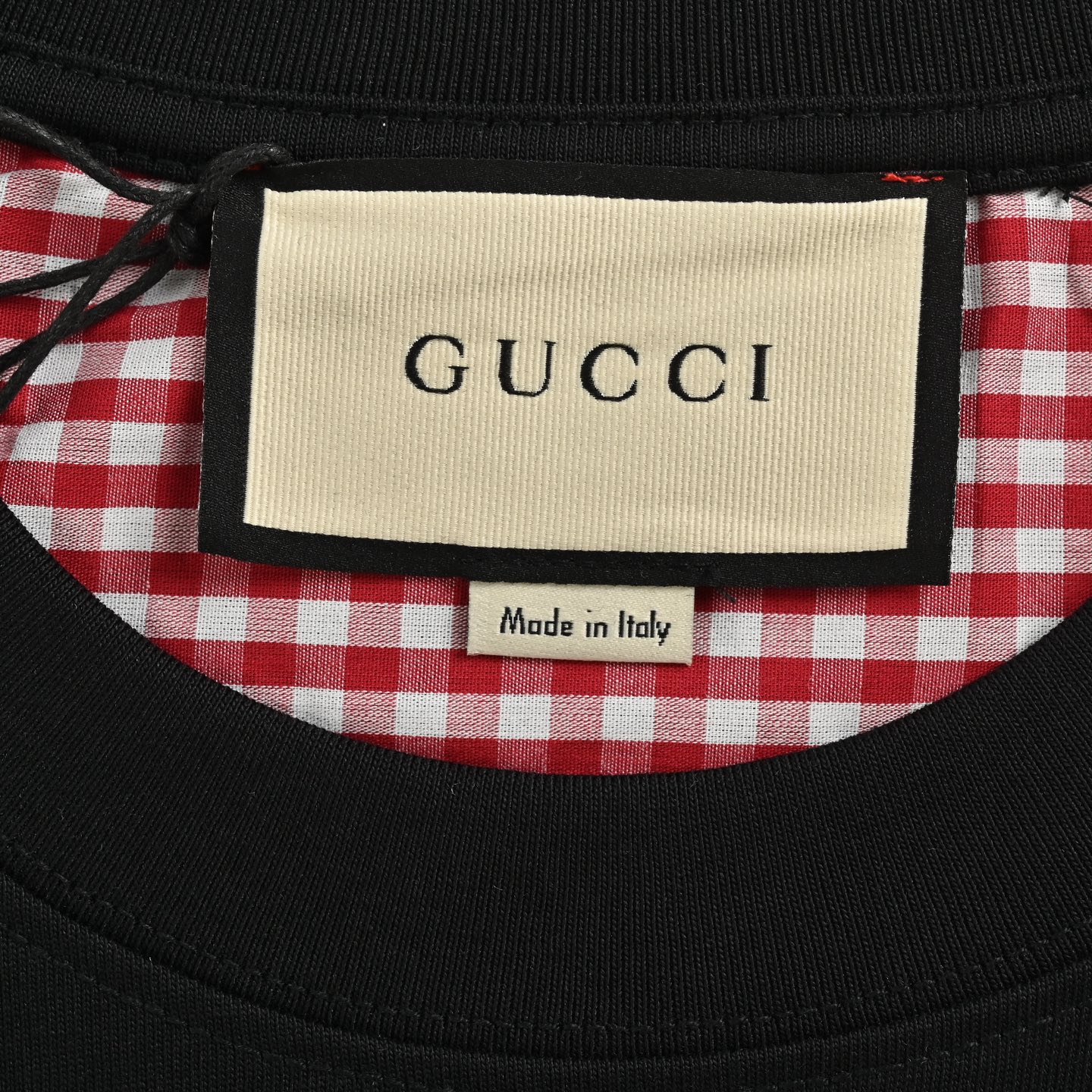 Gucci/古驰 25ss 刺绣双G字母格纹短袖