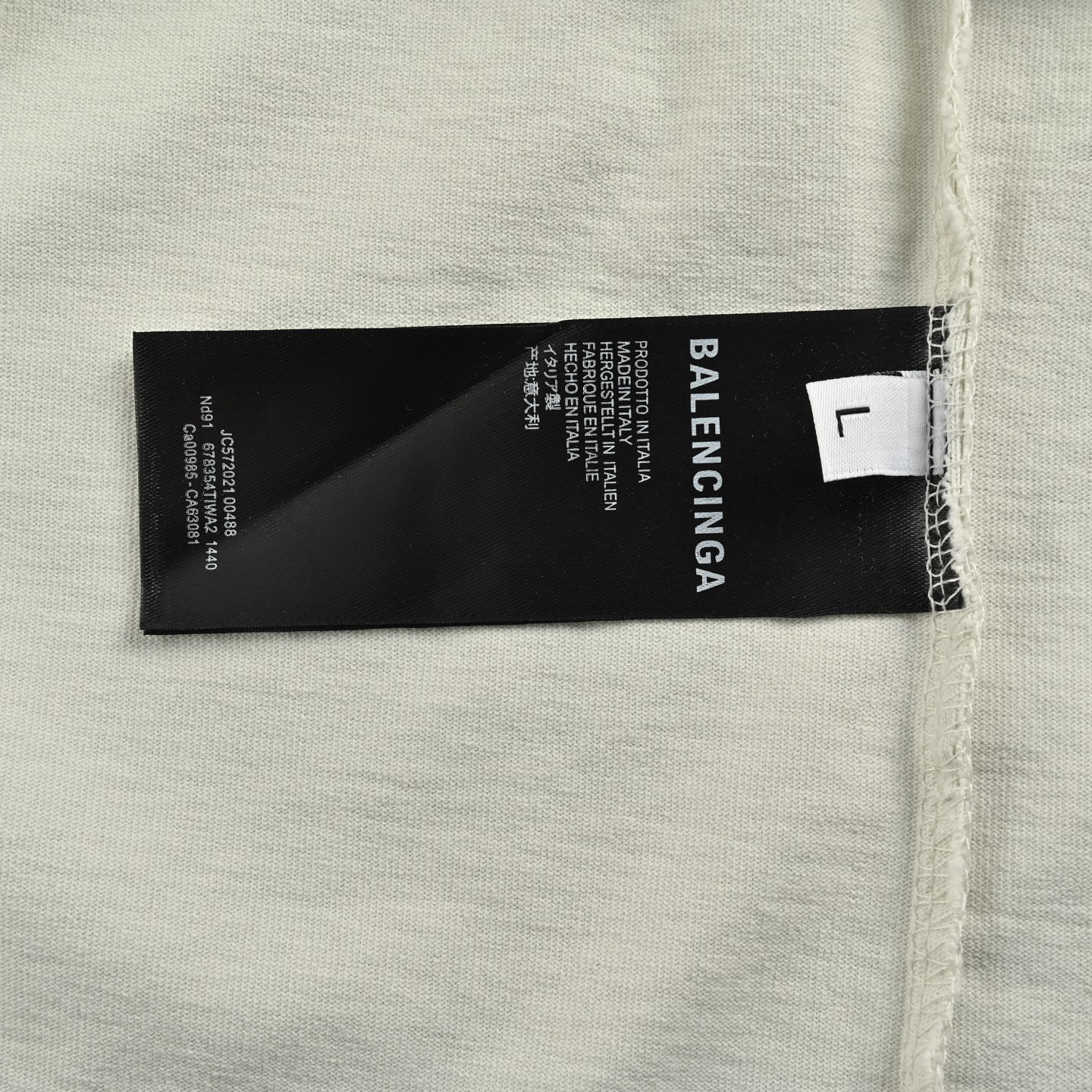 Balenciaga/巴黎世家 24ss 叠标透印反转字母印花水洗短袖浅灰色 水洗黑-Chinese UA Cheap High Quatity Brand Clothes Bags handbags Sneakers wholesale wholesaler seller from China Factory suppliers Fashion Clothing Shoes best Quality Beautiful Price Balenciaga/巴黎世家 24ss 叠标透印反转字母印花水洗短袖浅灰色 水洗黑