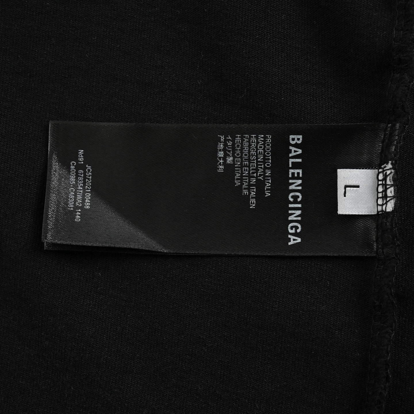 Balenciaga/巴黎世家 24ss 叠标透印反转字母印花水洗短袖