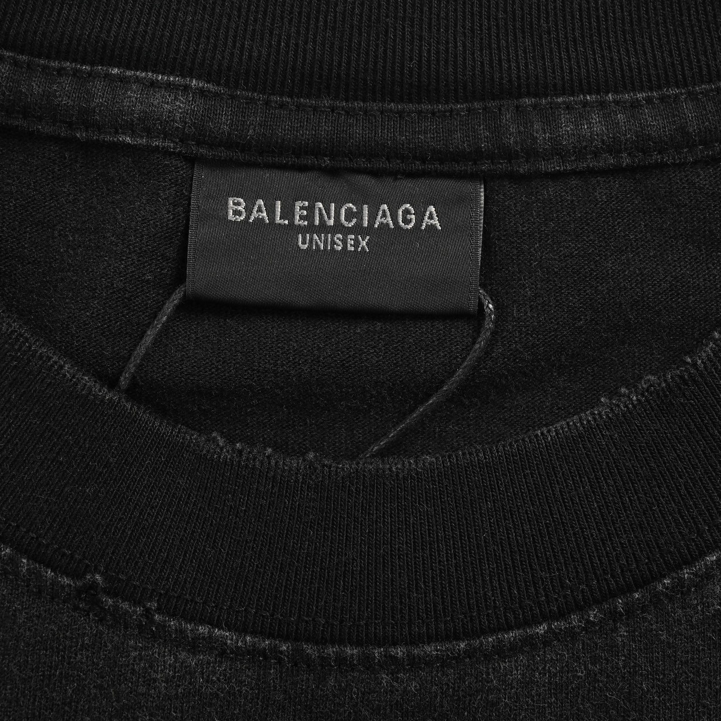 Balenciaga/巴黎世家 24ss 叠标透印反转字母印花水洗短袖