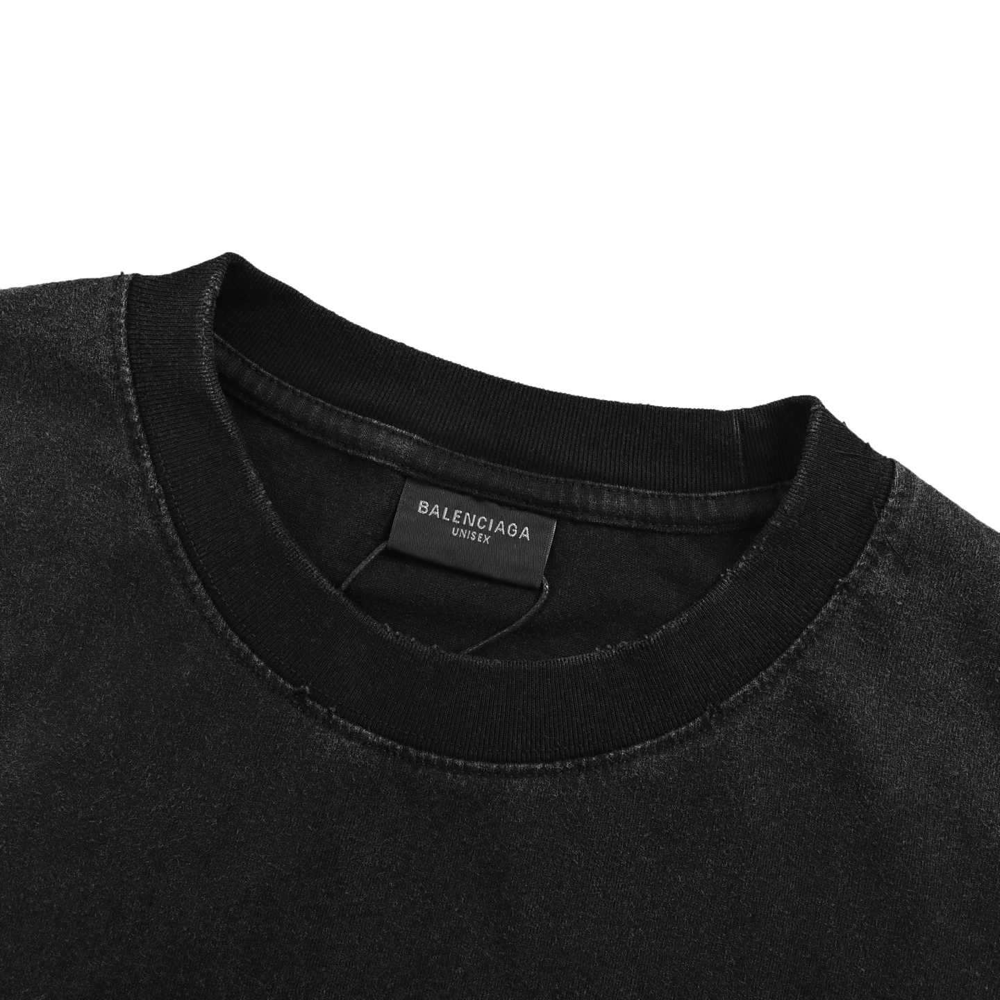 Balenciaga/巴黎世家 24ss 叠标透印反转字母印花水洗短袖