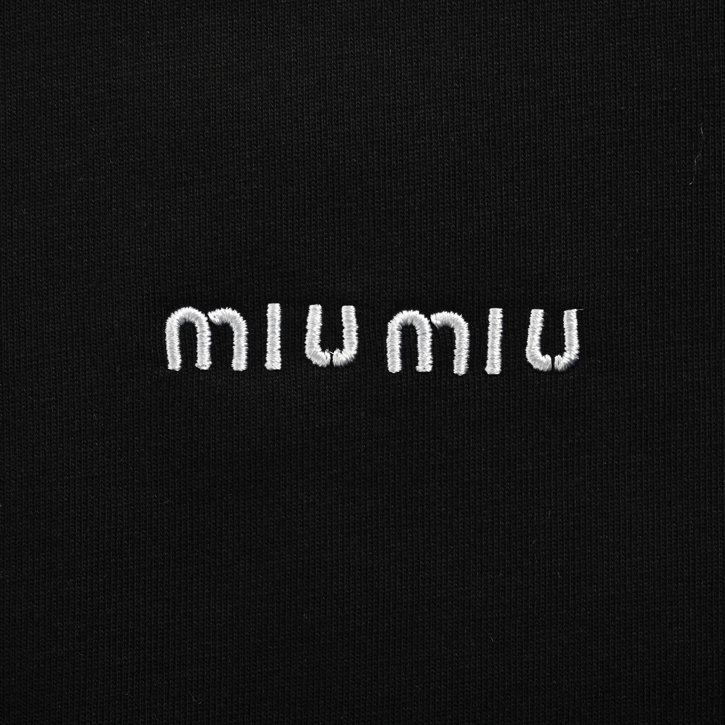 Miu Miu/缪缪 刺绣字母小标短袖