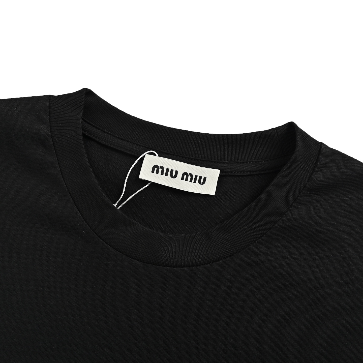Miu Miu/缪缪 刺绣字母小标短袖