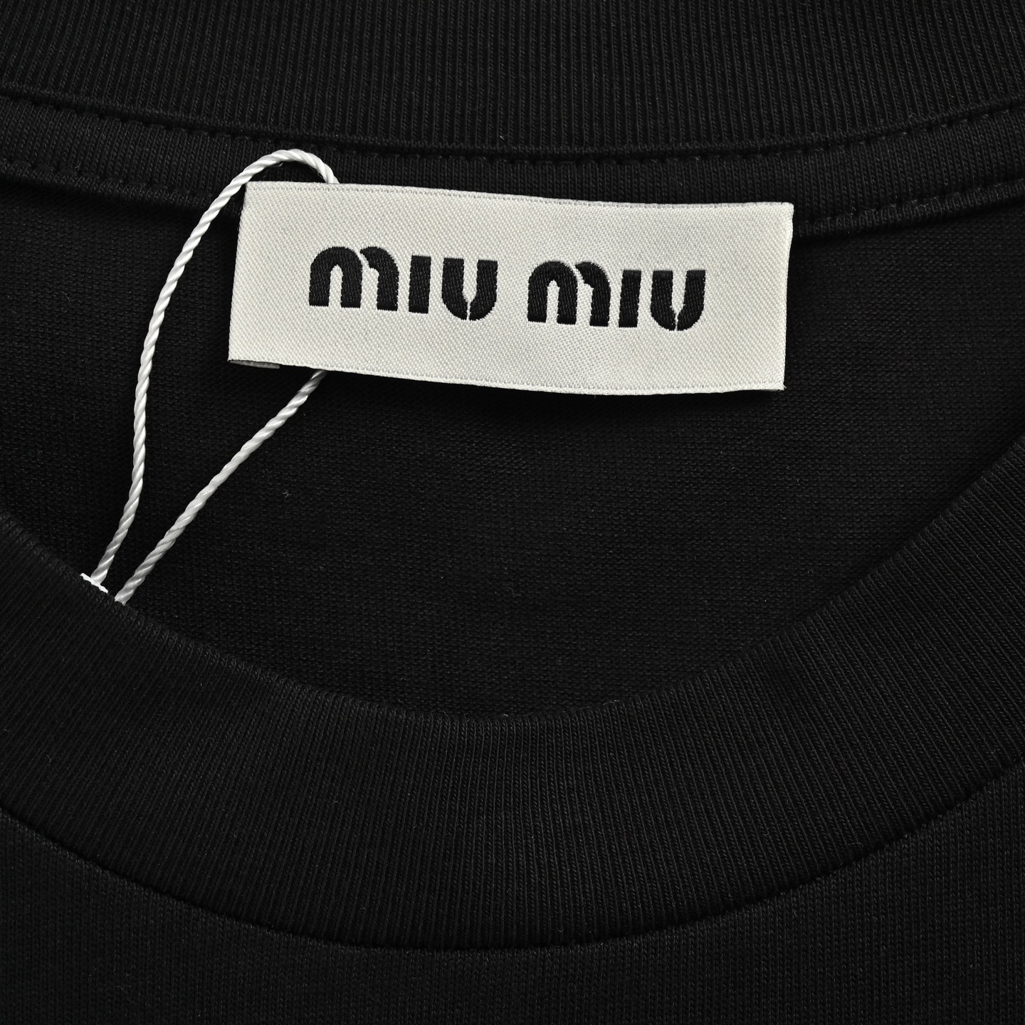 Miu Miu/缪缪 刺绣字母小标短袖