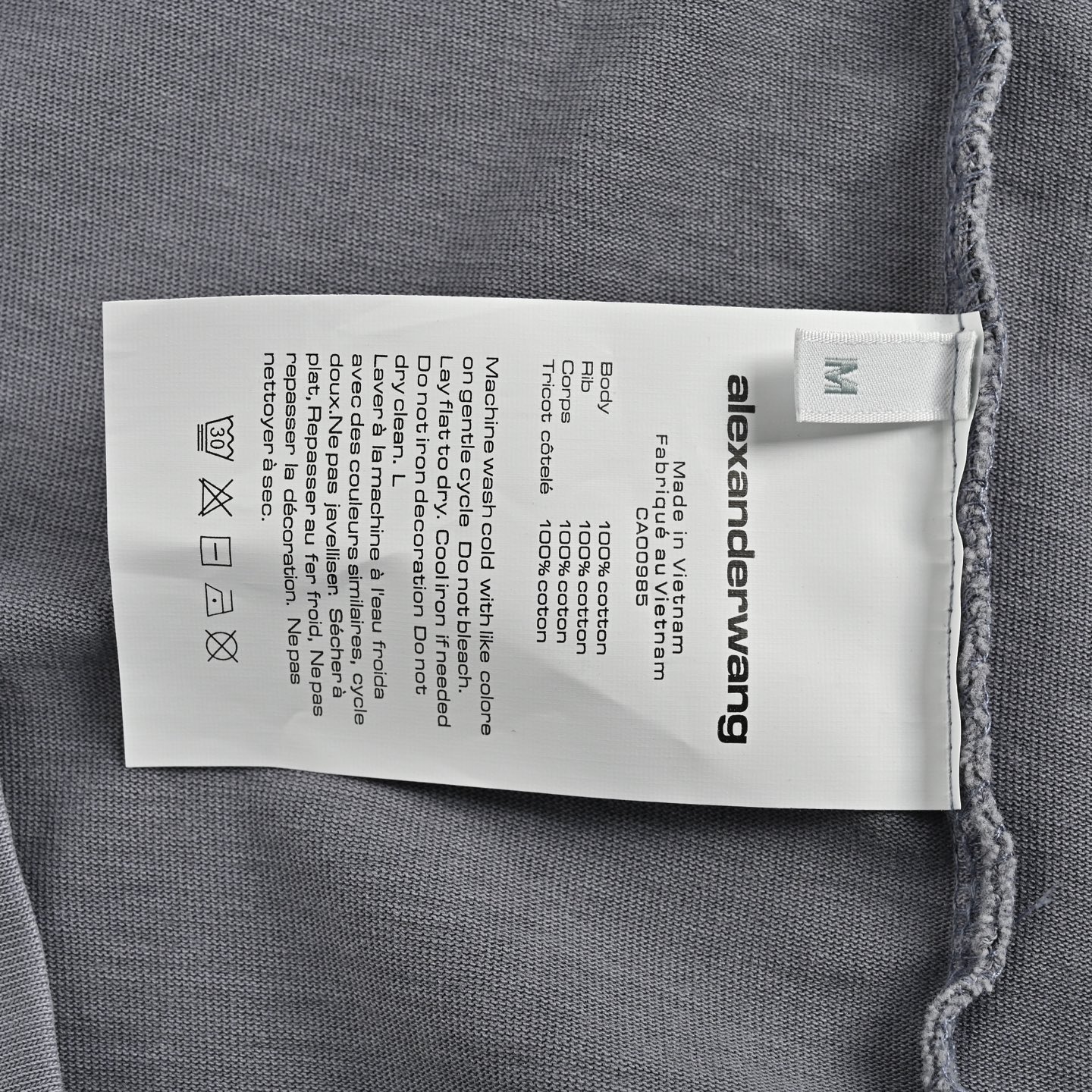 Alexander Wang/亚历山大王 25ss 闪粉字母logo短袖