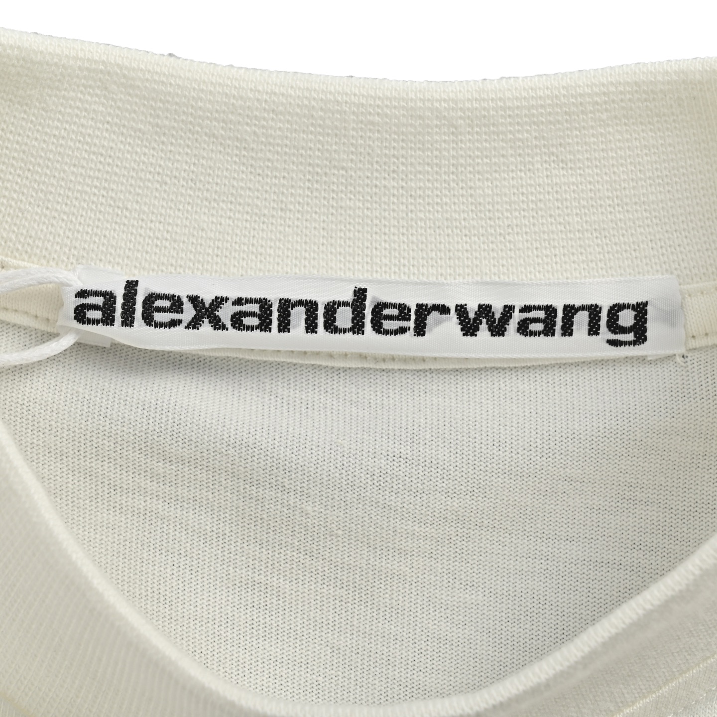 Alexander Wang/亚历山大王 25ss 做旧斑驳字母印花短袖
