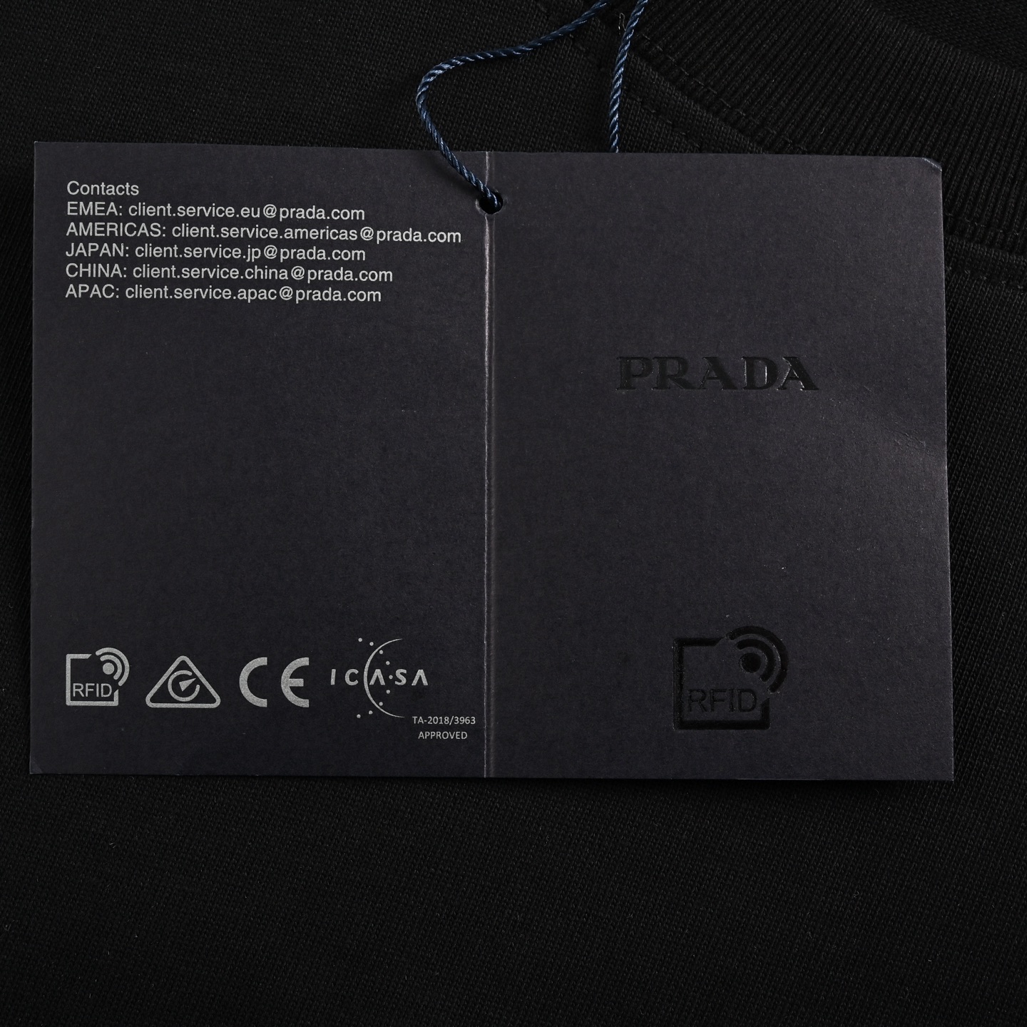 Prada/普拉达 25ss 三角标皮牌口袋短袖