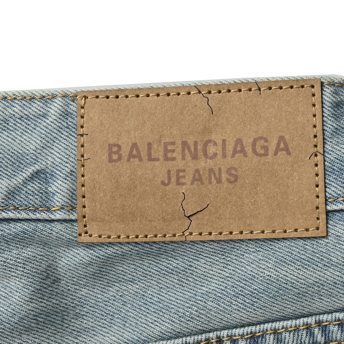 Balenciaga/巴黎世家 24Fw 拼接水洗牛仔裤