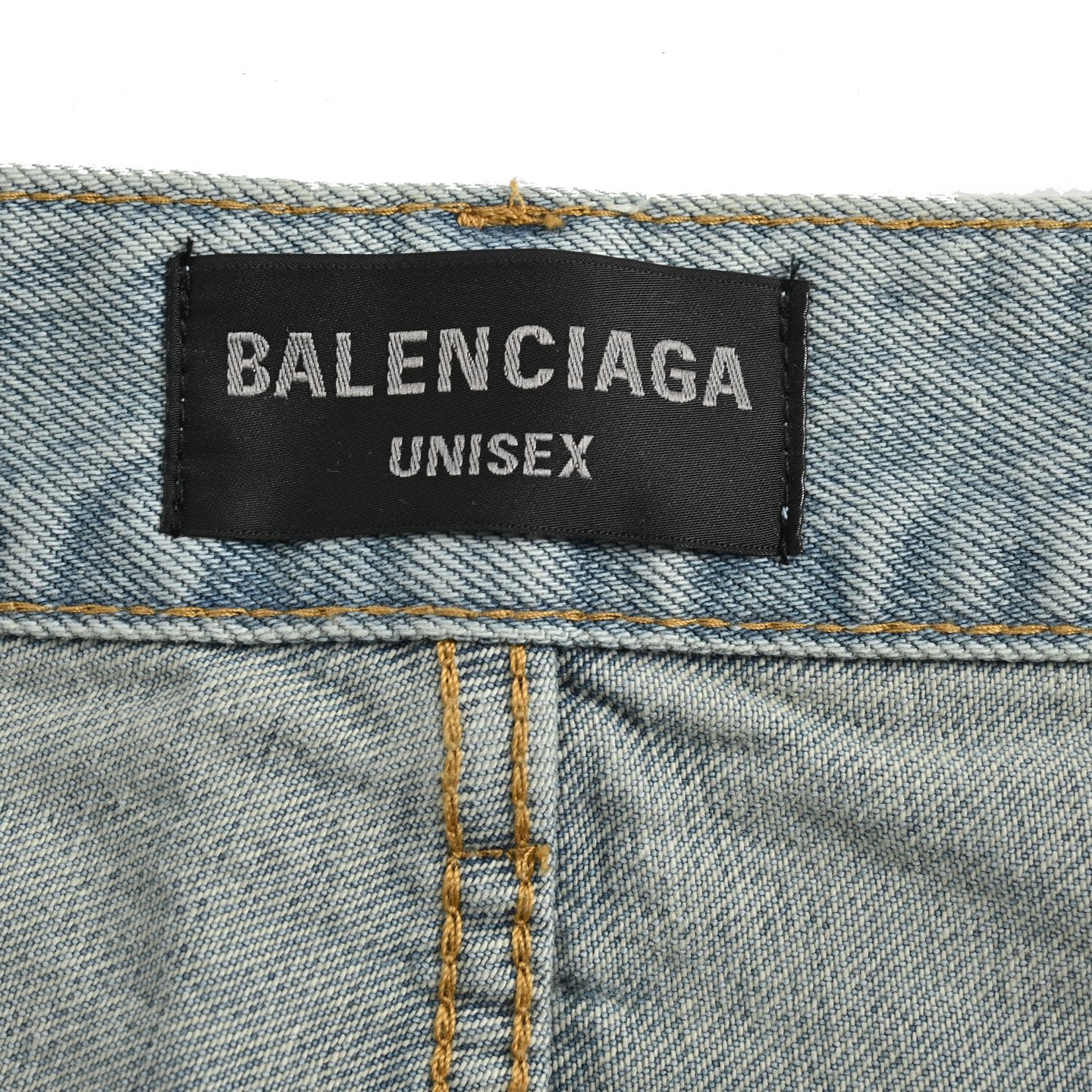 Balenciaga/巴黎世家 24Fw 拼接水洗牛仔裤