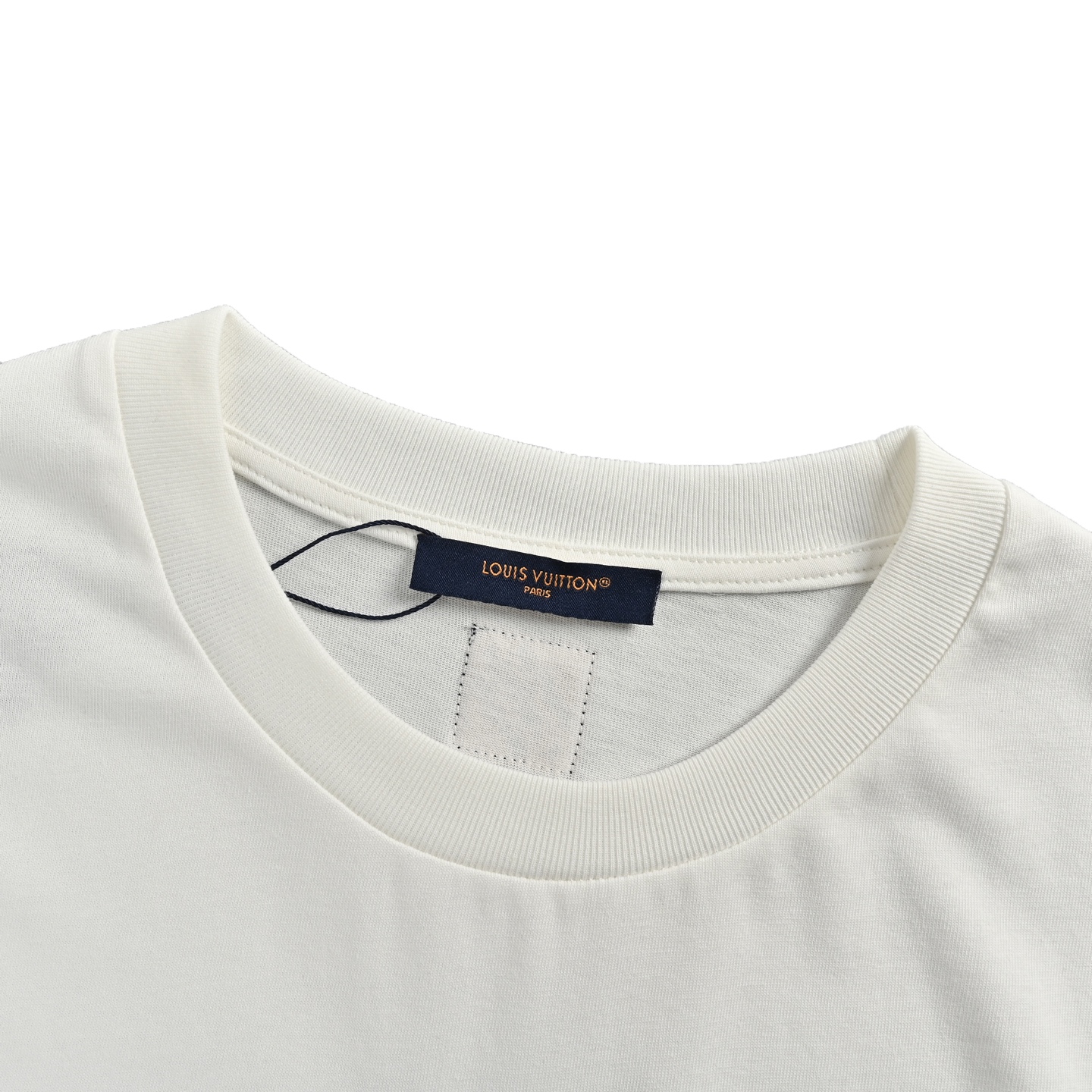 Louis Vuitton/路易威登 25ss 蓝色植绒标语印花短袖